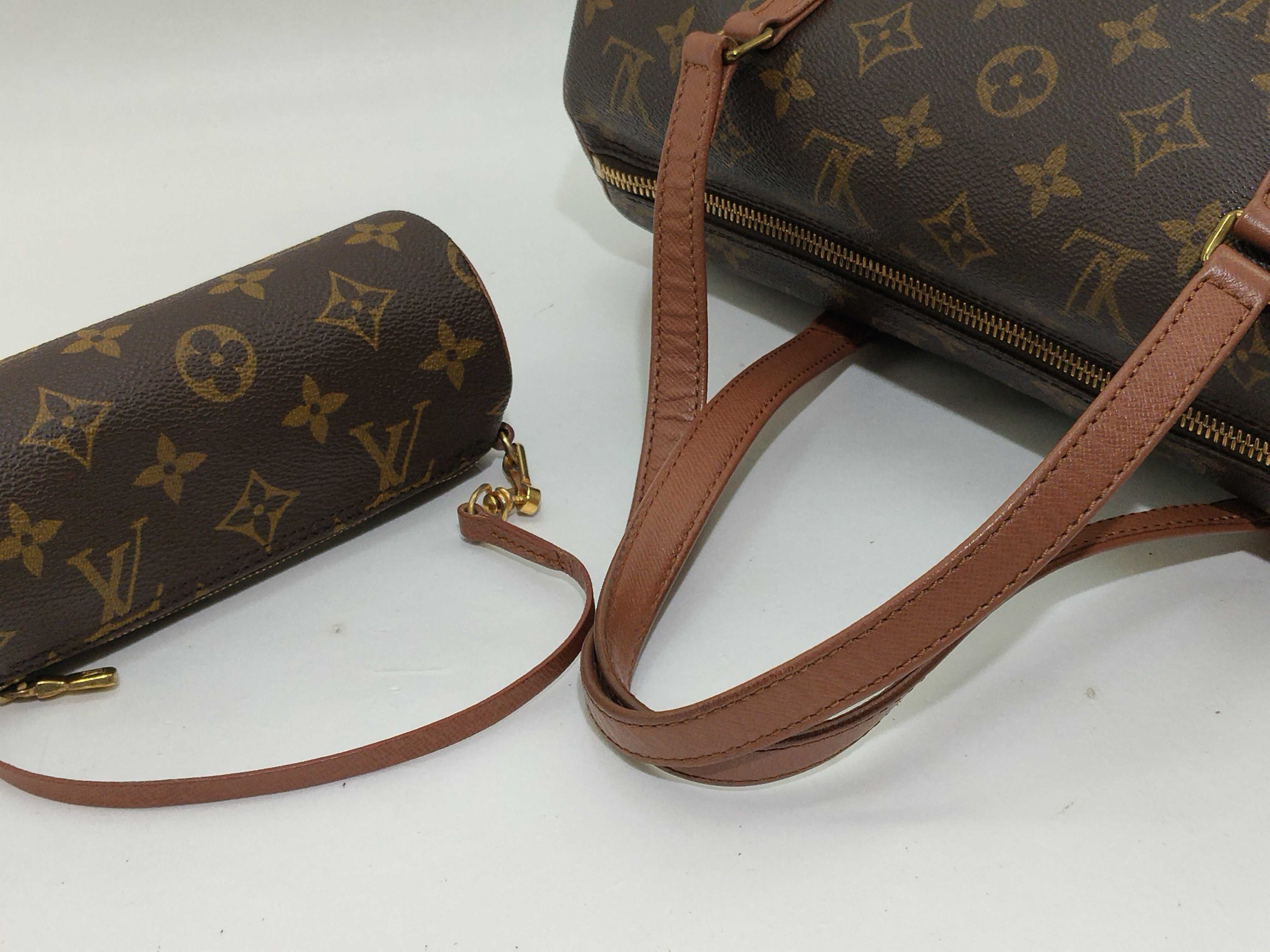Monogram Papillon Handbag with Pouch — view 7