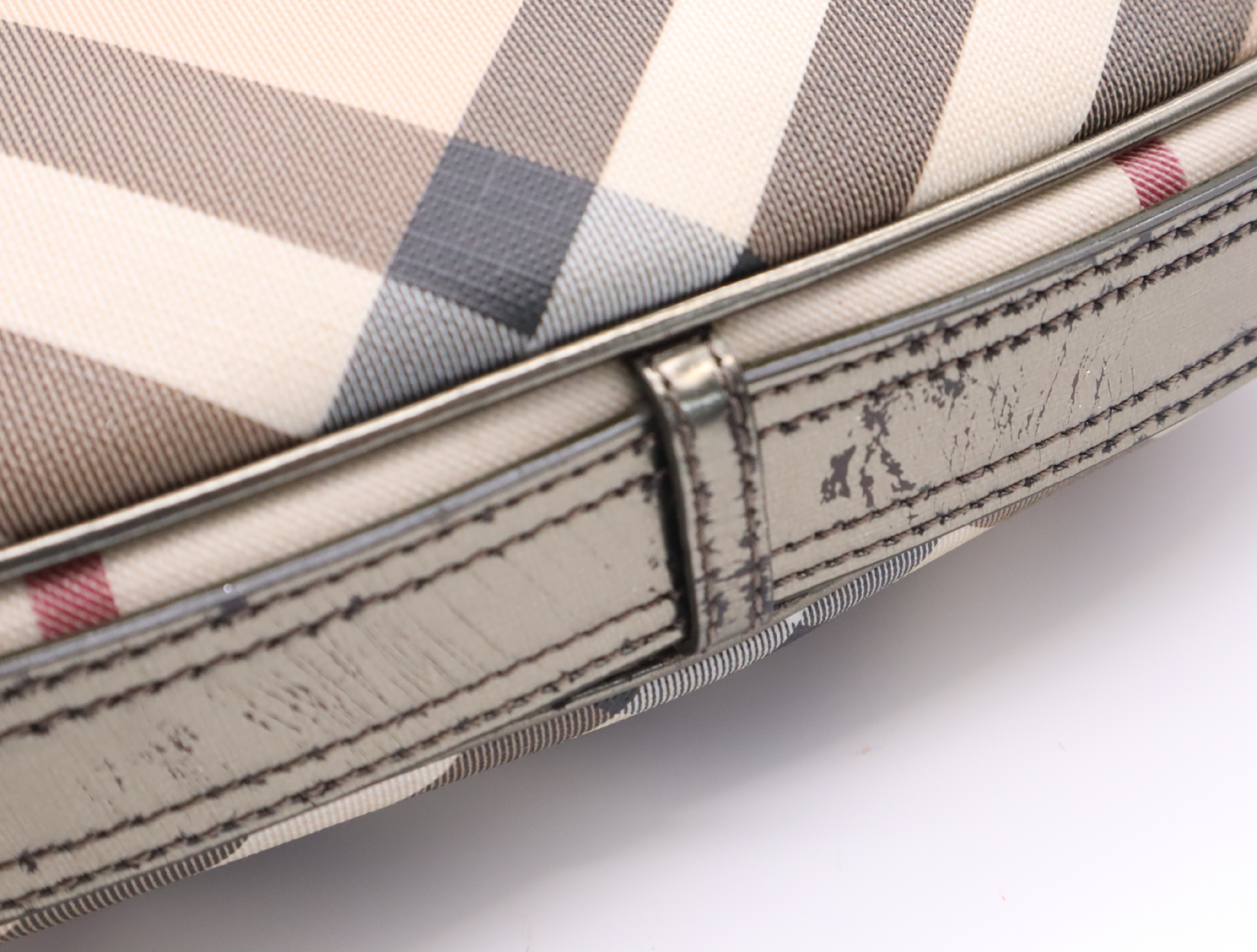 Canvas Nova Check Pattern One Shoulder Bag — view 12