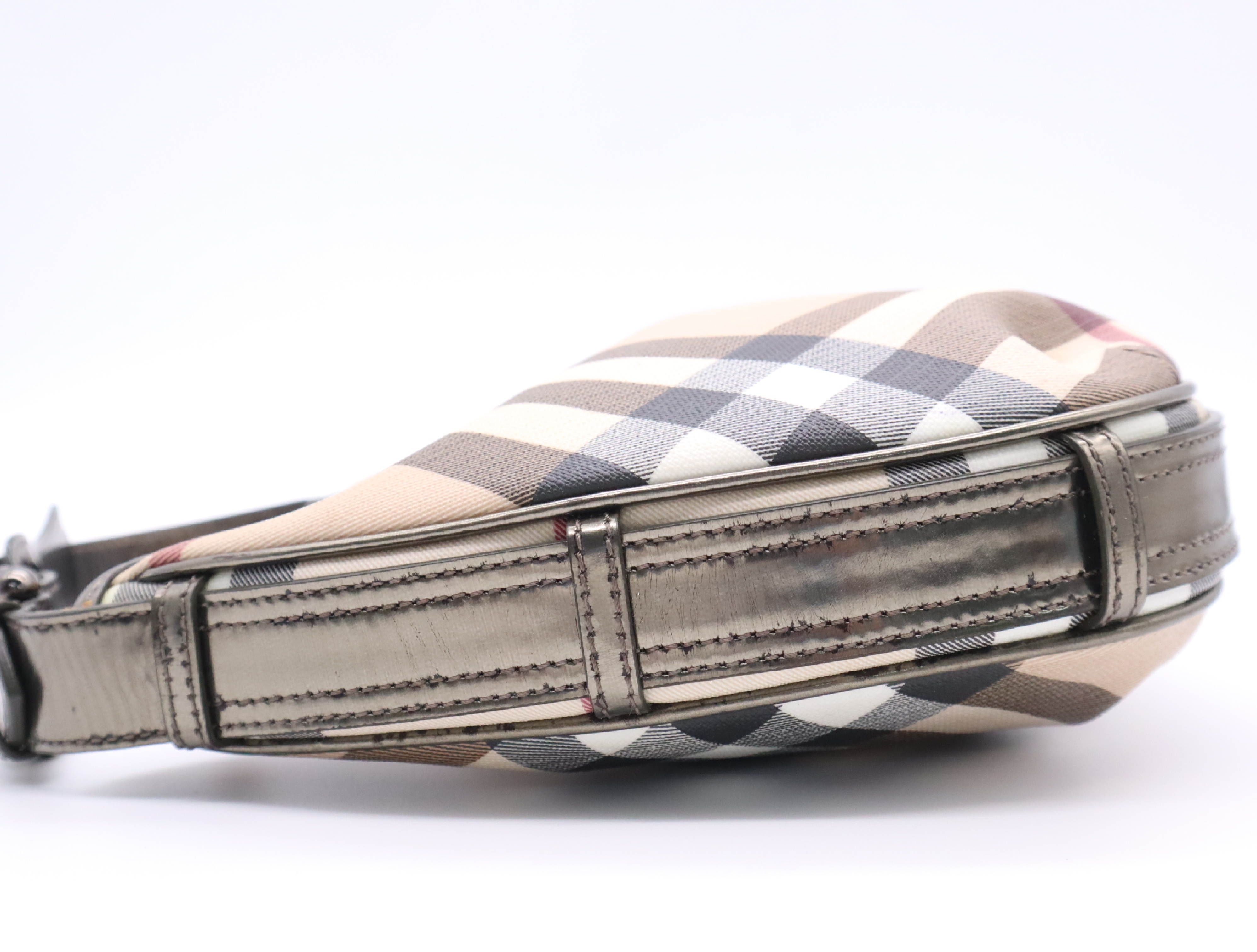 Canvas Nova Check Pattern One Shoulder Bag — view 3