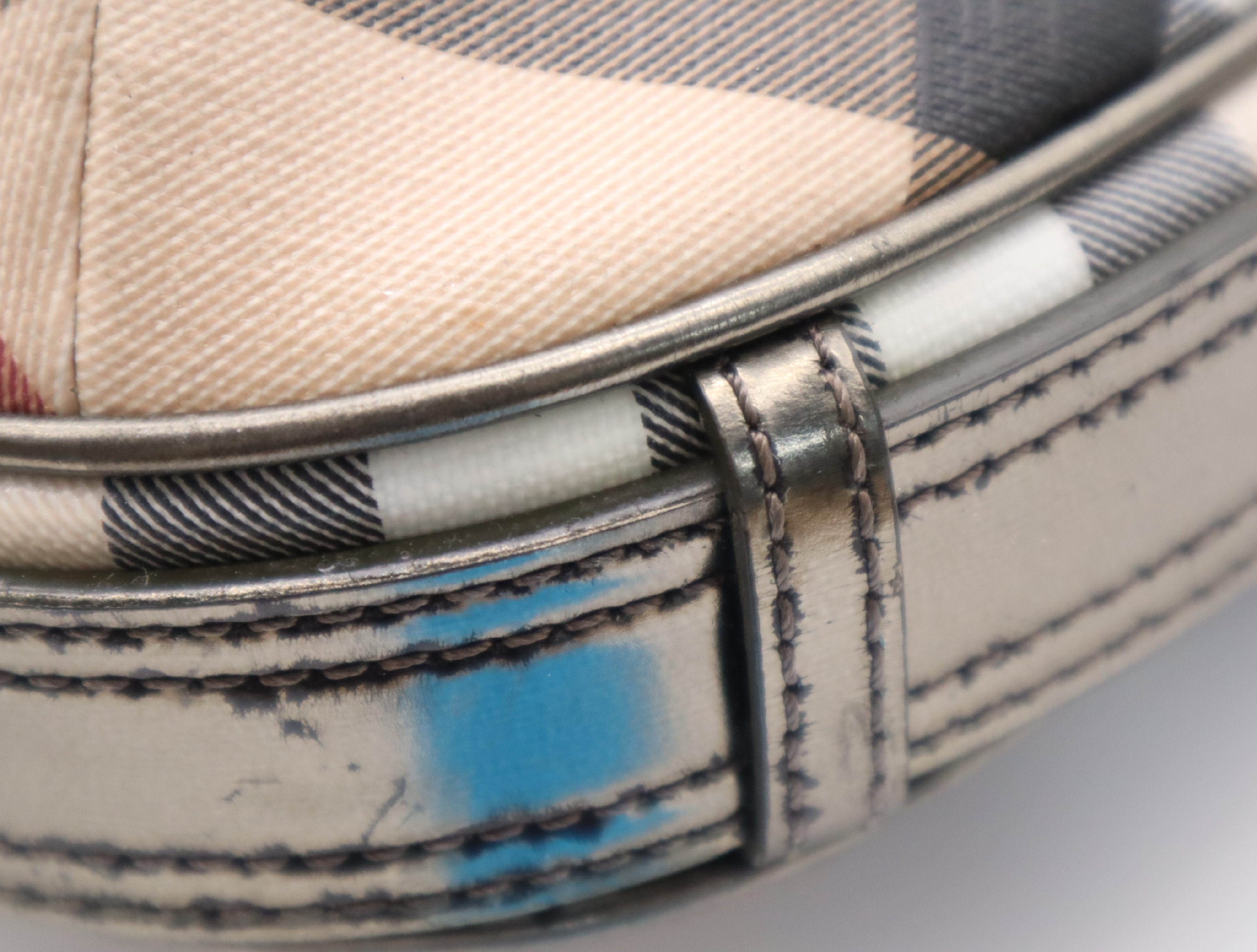 Canvas Nova Check Pattern One Shoulder Bag — view 7