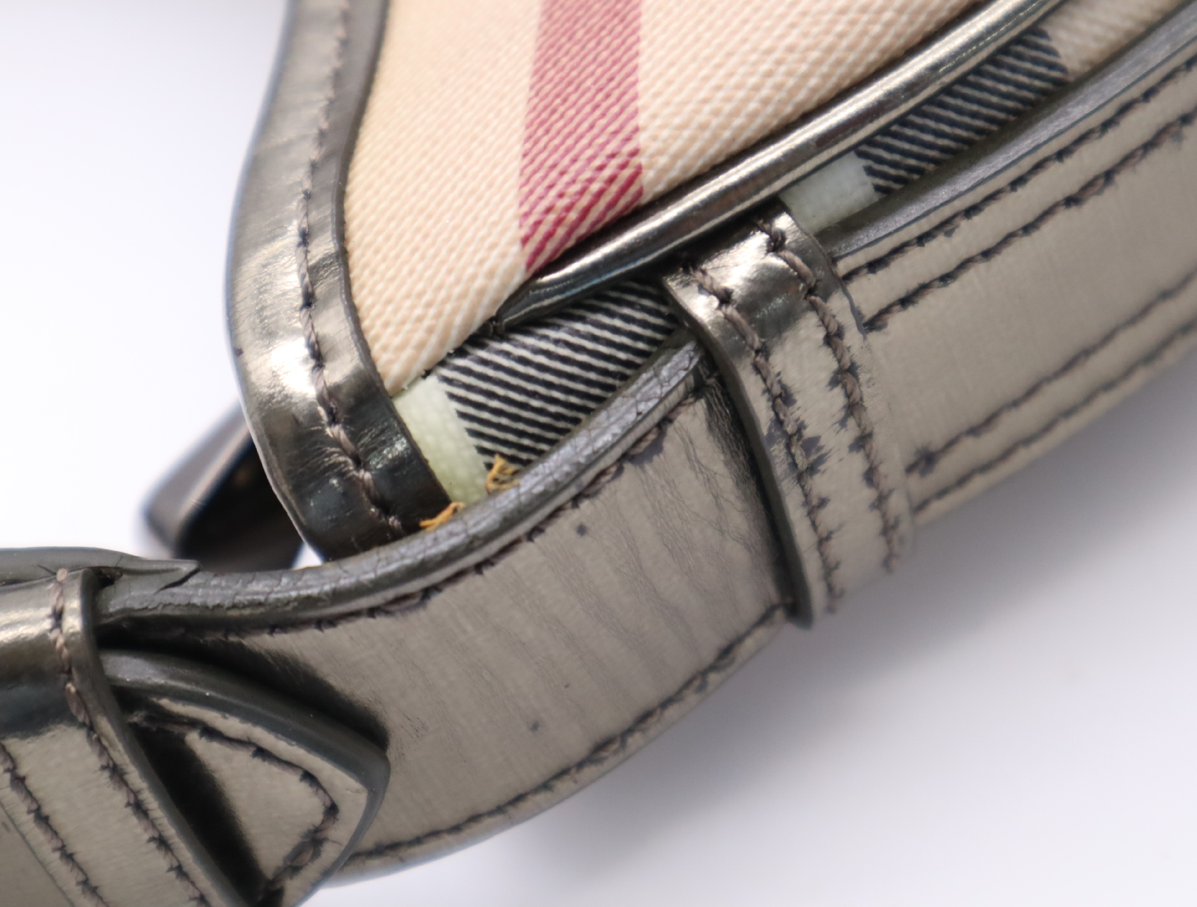 Canvas Nova Check Pattern One Shoulder Bag — view 9
