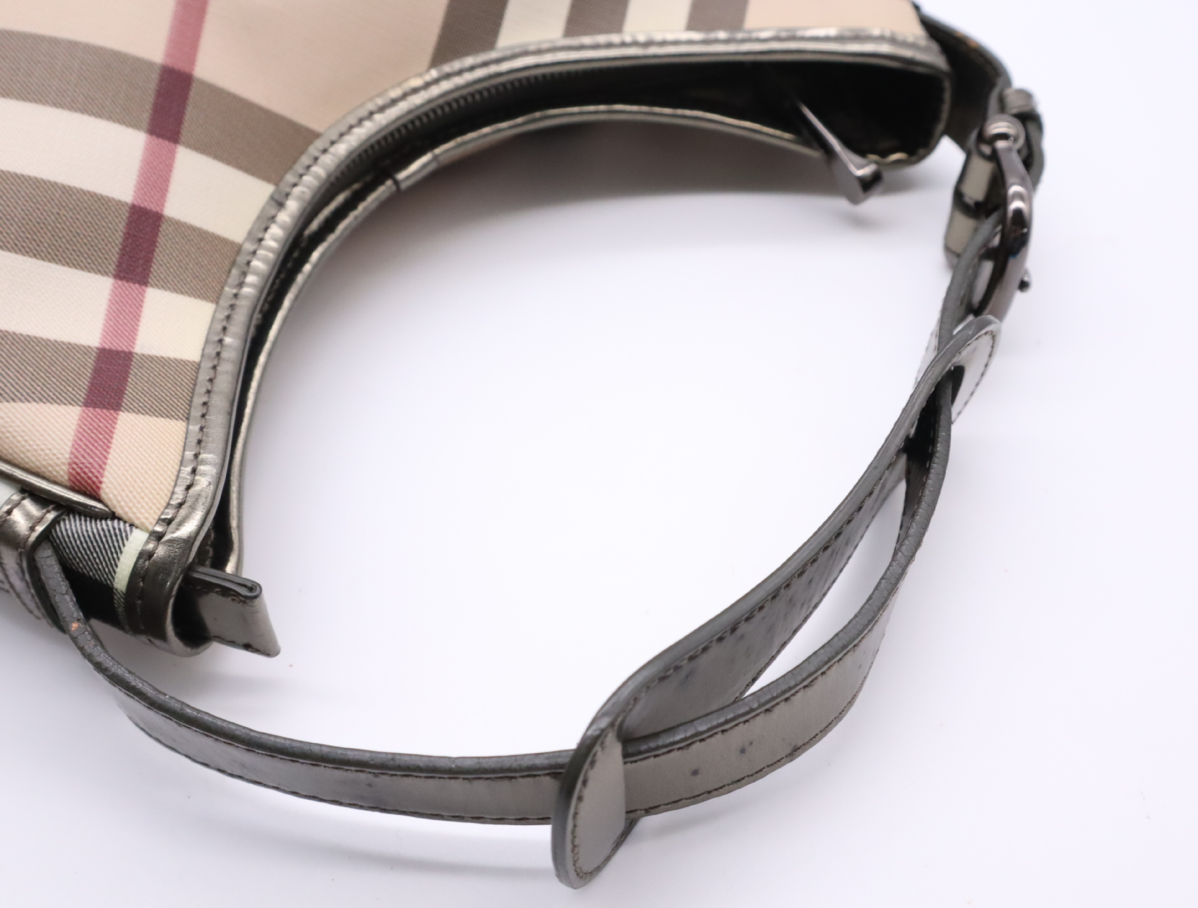 Canvas Nova Check Pattern One Shoulder Bag — view 10