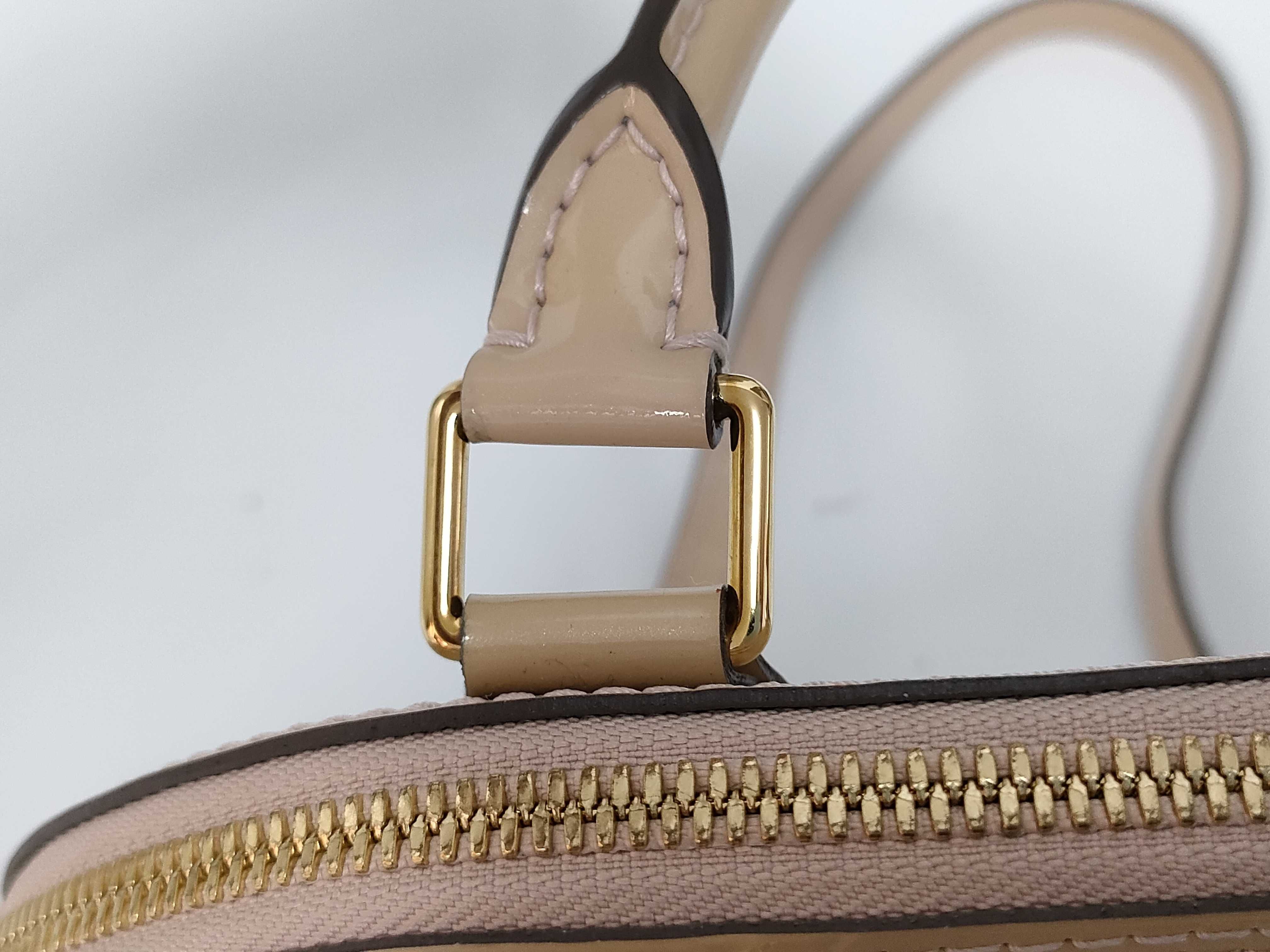 Vernis Louis Vuitton Monogram Vernis Alma BB Pink Handbag — view 7