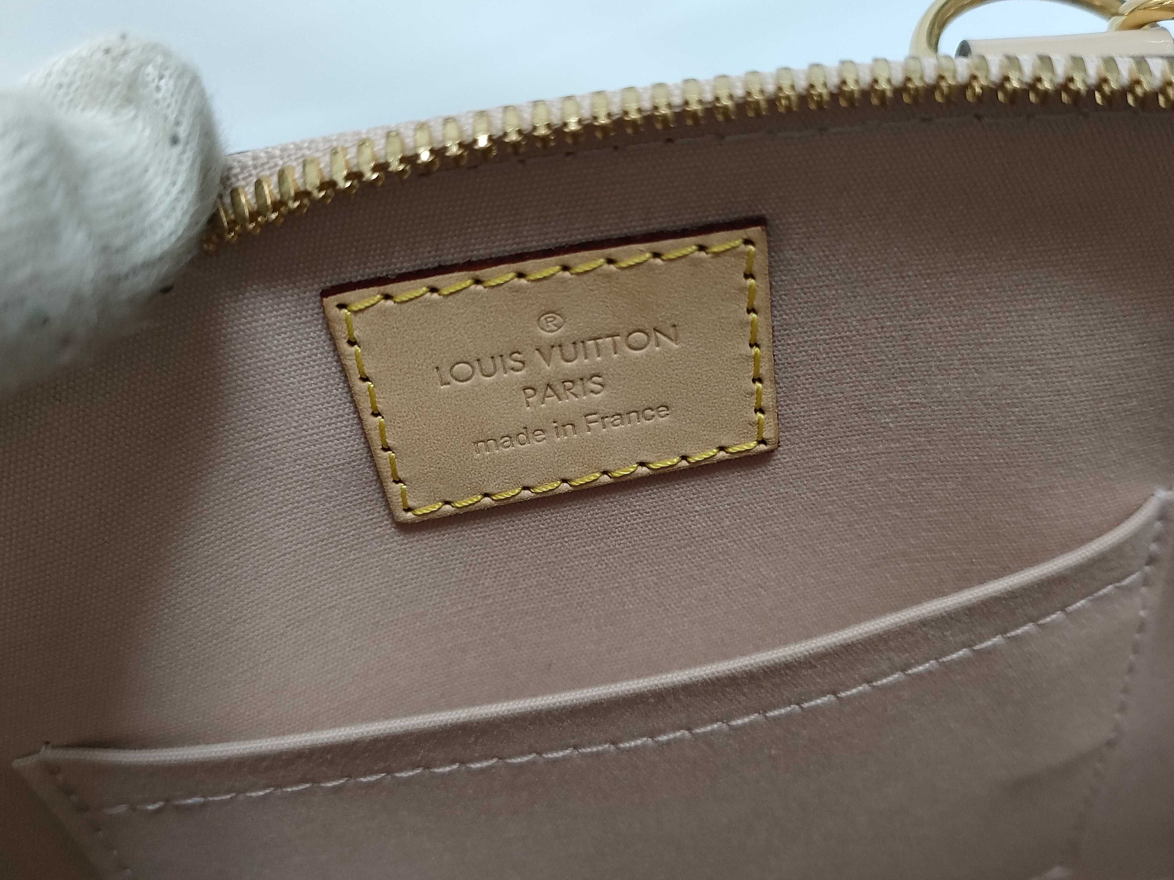 Vernis Louis Vuitton Monogram Vernis Alma BB Pink Handbag — view 10