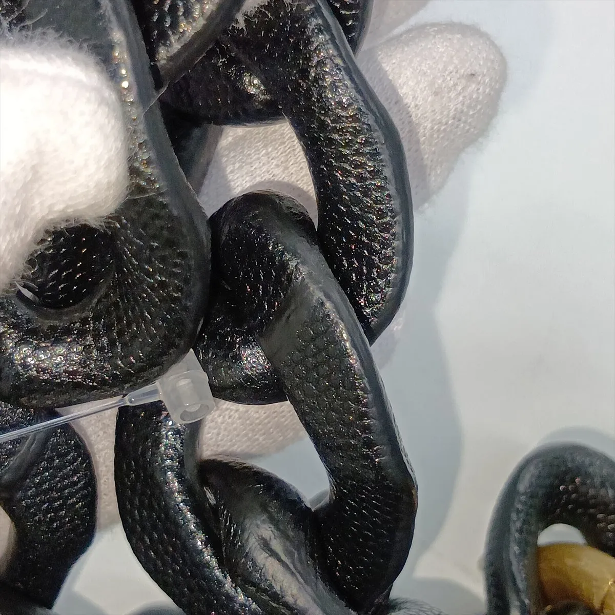 [Individually packaged] Chanel Matelassé Caviar Skin Chain Shoulder Bag Black GXC29HUJ Random Plate — view 11