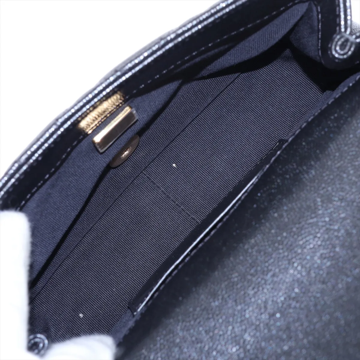 [Individually packaged] Chanel Matelassé Caviar Skin Chain Shoulder Bag Black GXC29HUJ Random Plate — view 6