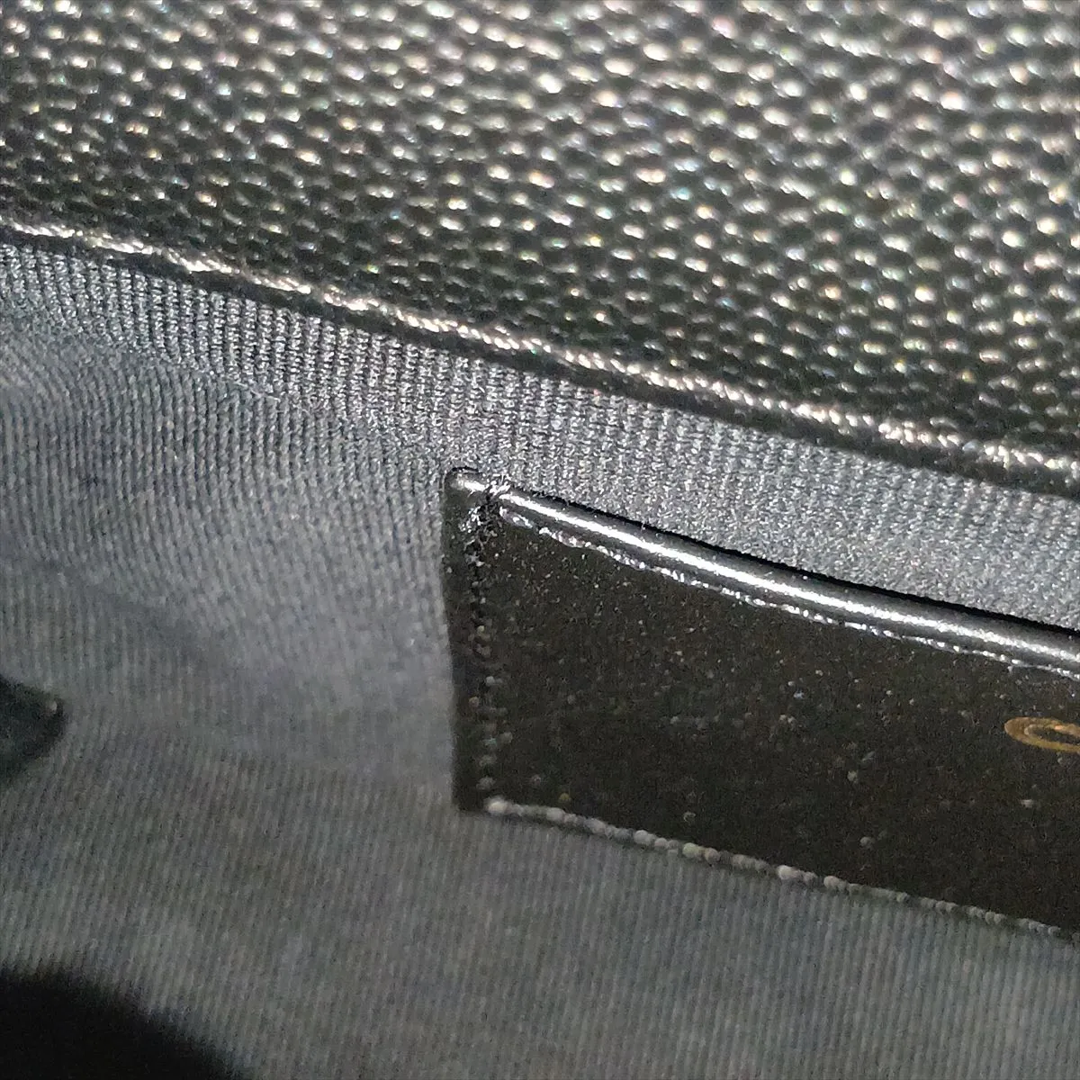 [Individually packaged] Chanel Matelassé Caviar Skin Chain Shoulder Bag Black GXC29HUJ Random Plate — view 9