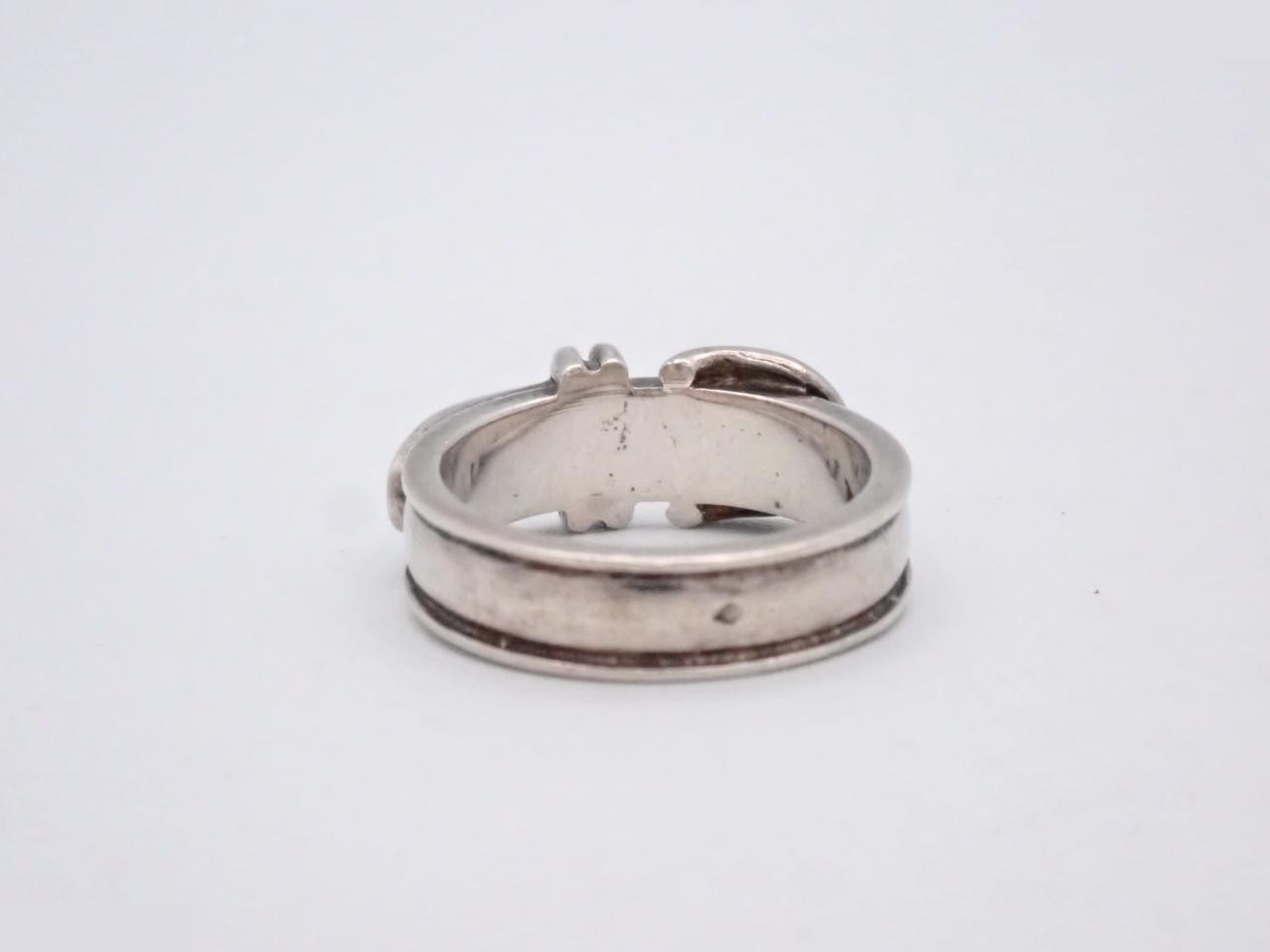 Ceinture ring, 925 sterling silver, 4.2g, size 47. — view 2