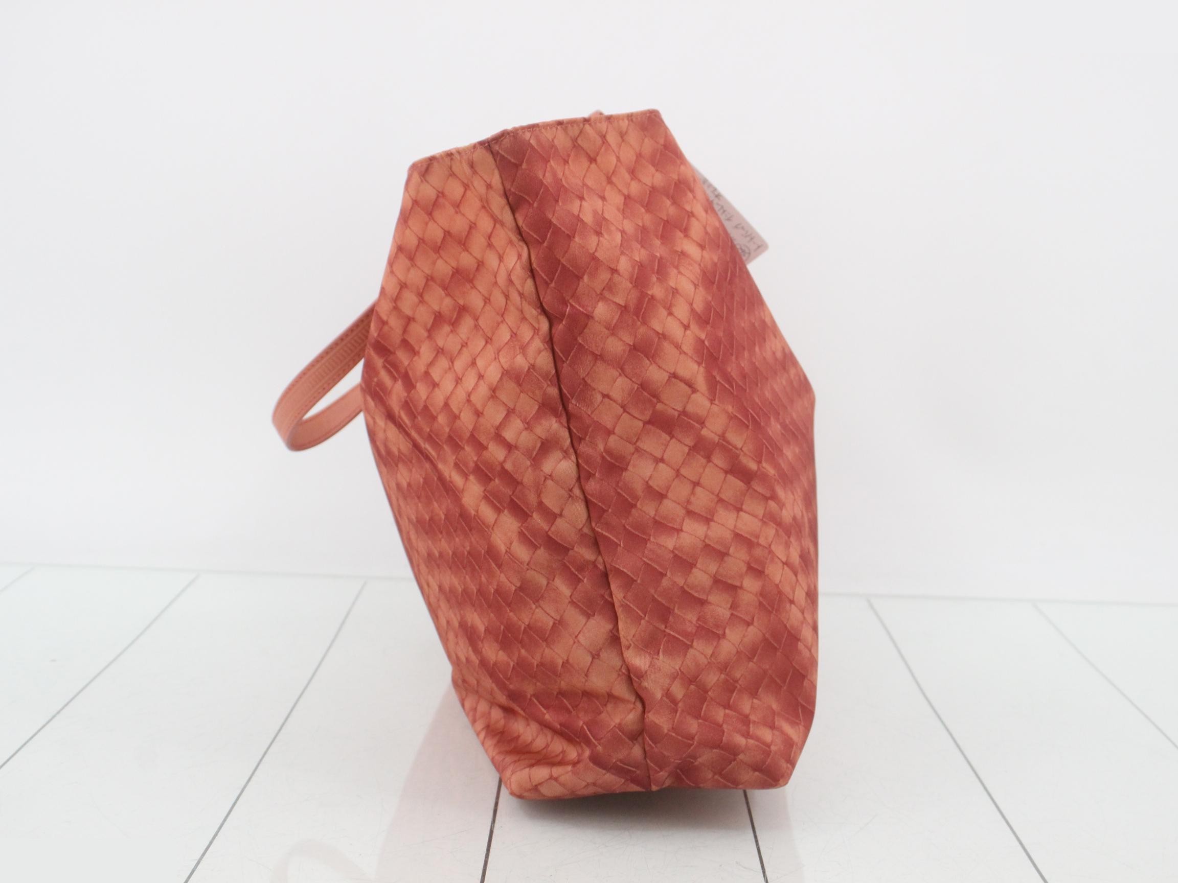 Intrecciolusion Tote Bag, Orange, Nylon — view 4