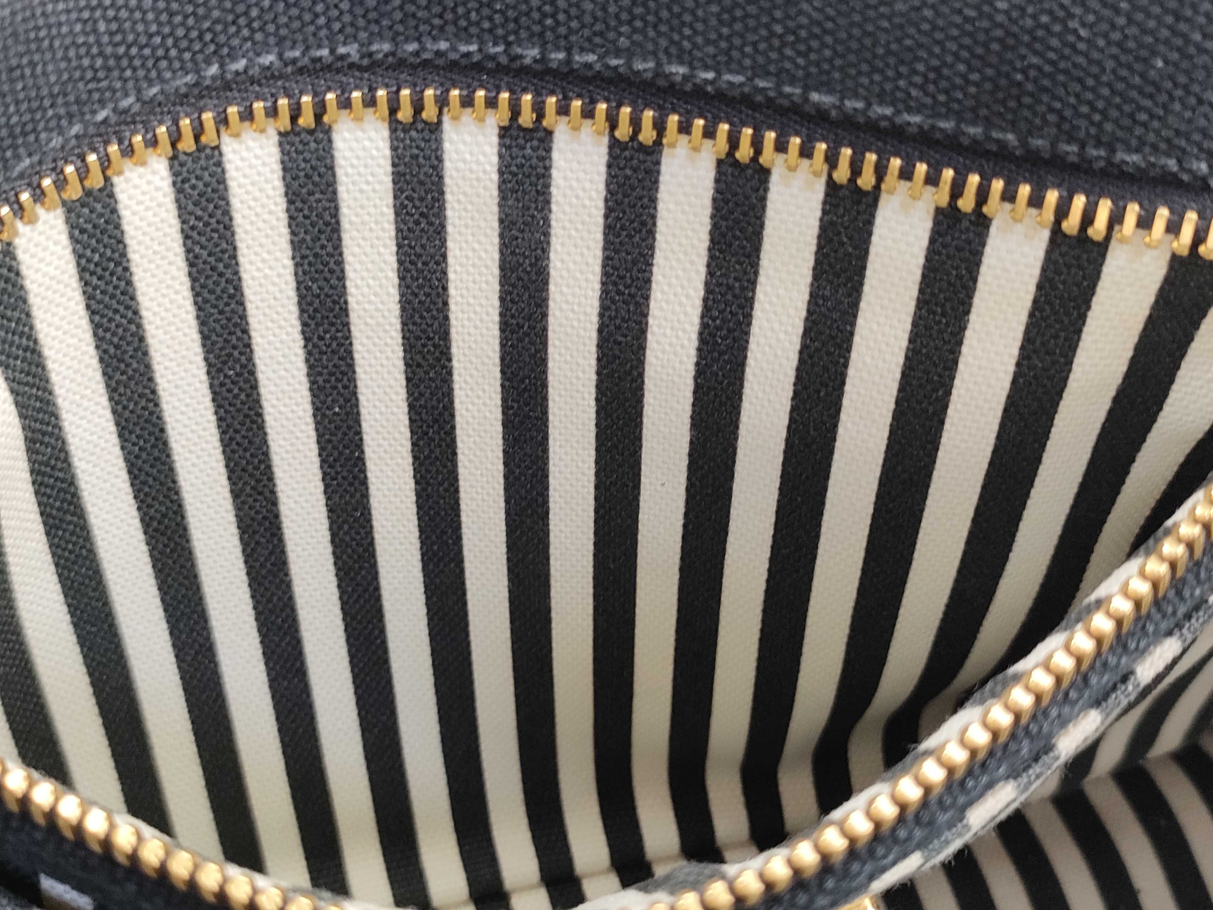 Canapa Canvas x Leather 2-Way Handbag, Black 1BG439 — view 11