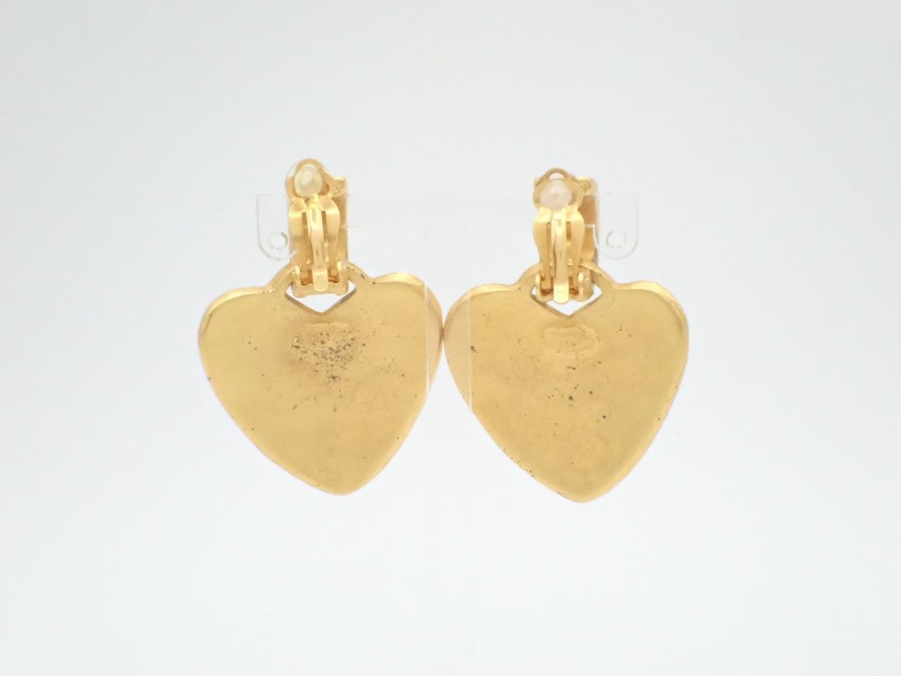 Coco Mark Gold Earrings — view 2