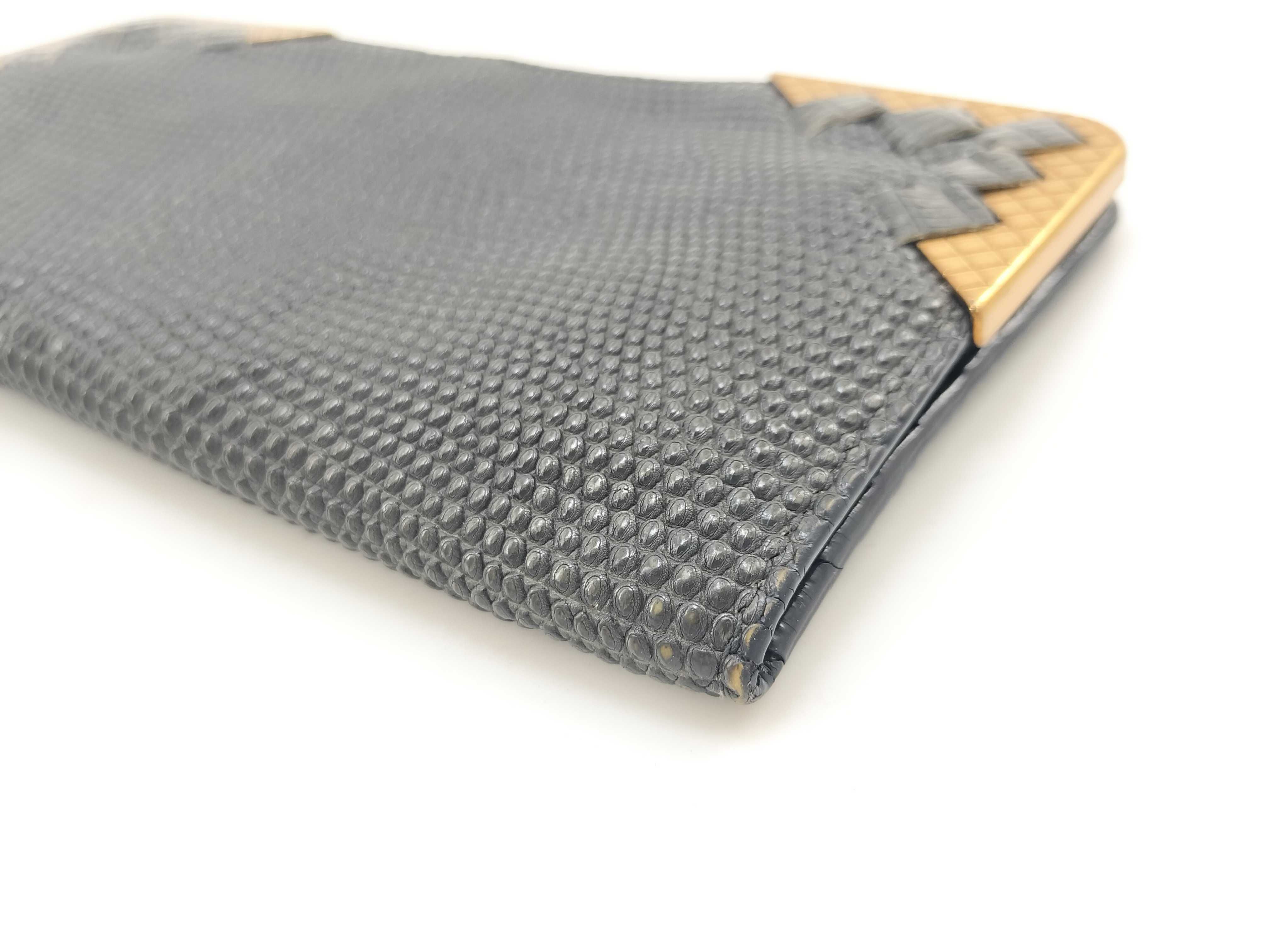 Lizard Leather Long Wallet — view 5