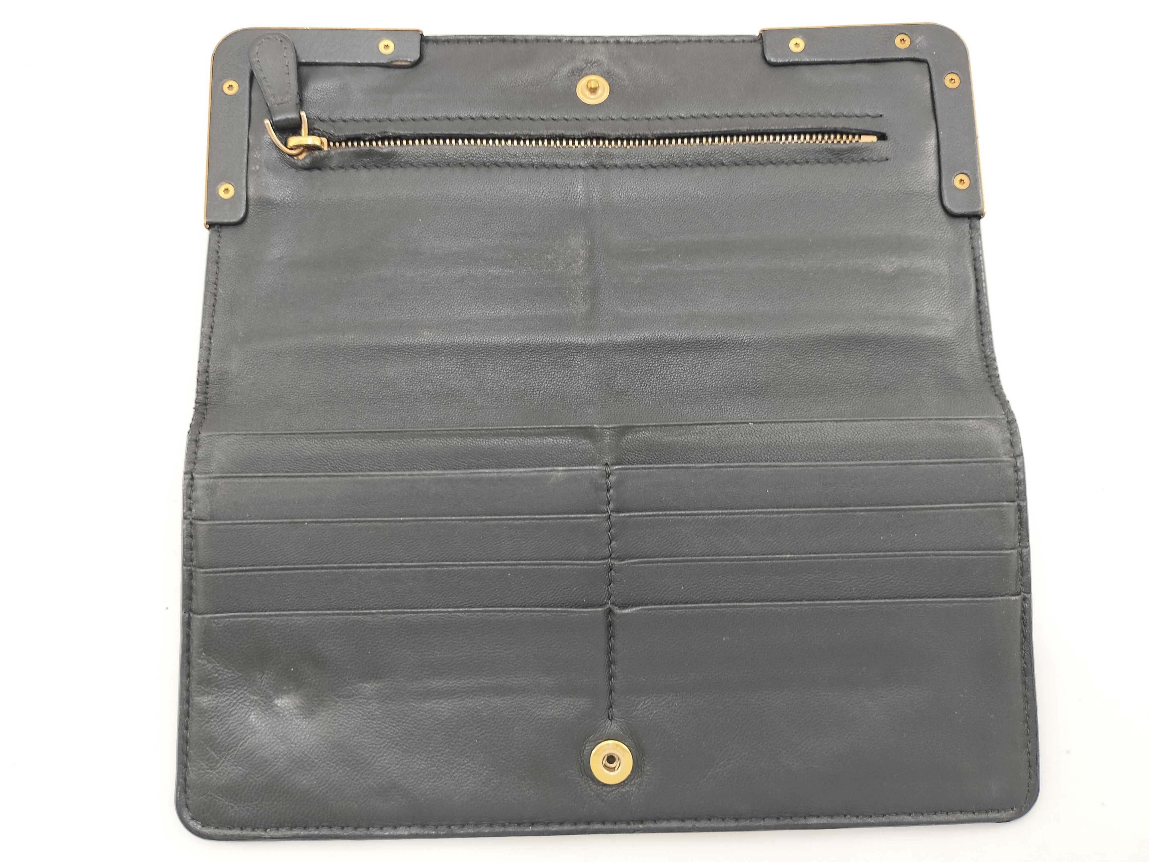 Lizard Leather Long Wallet — view 8