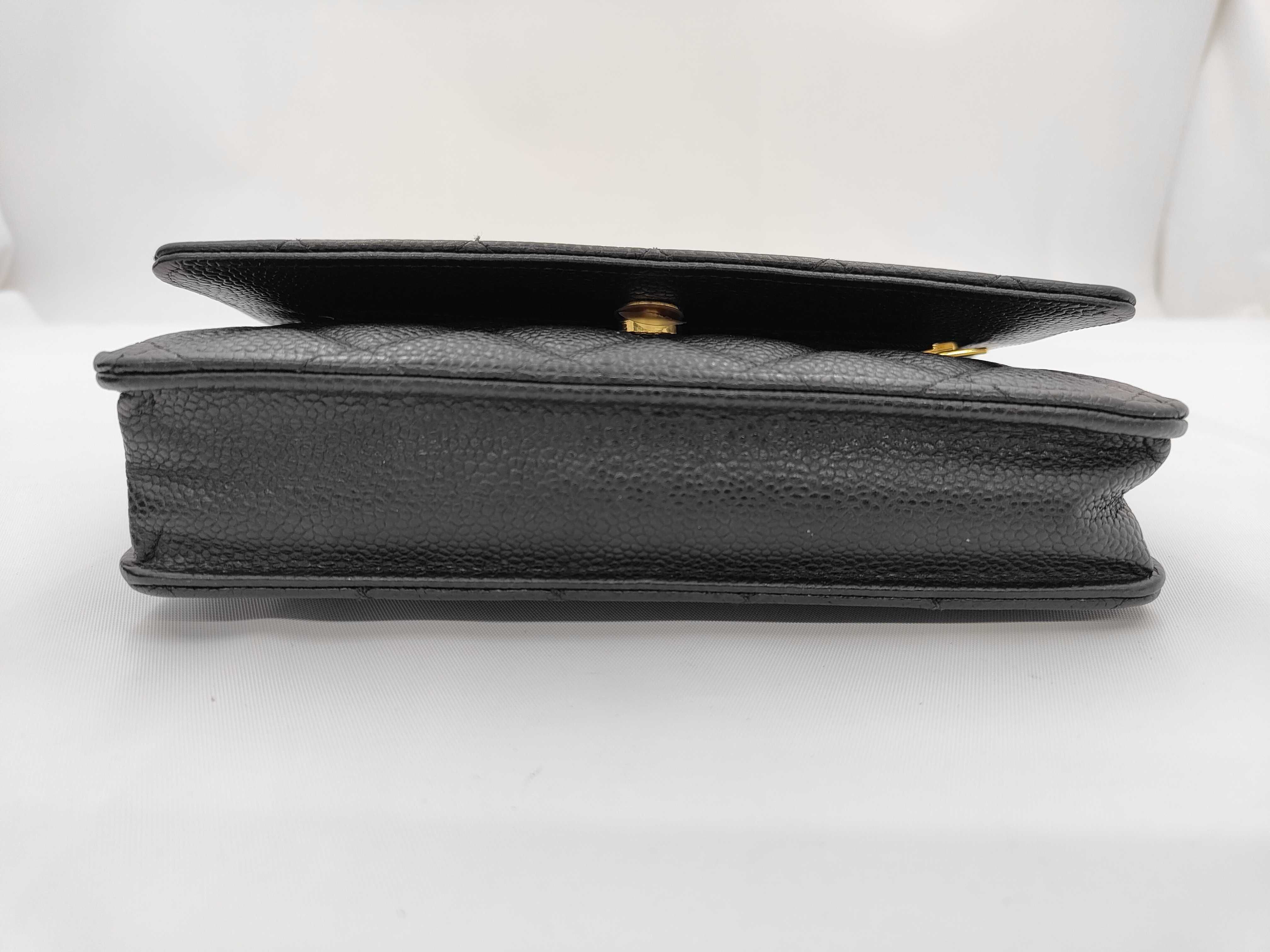 Chain Wallet Caviar Black GP Shoulder Bag — view 5