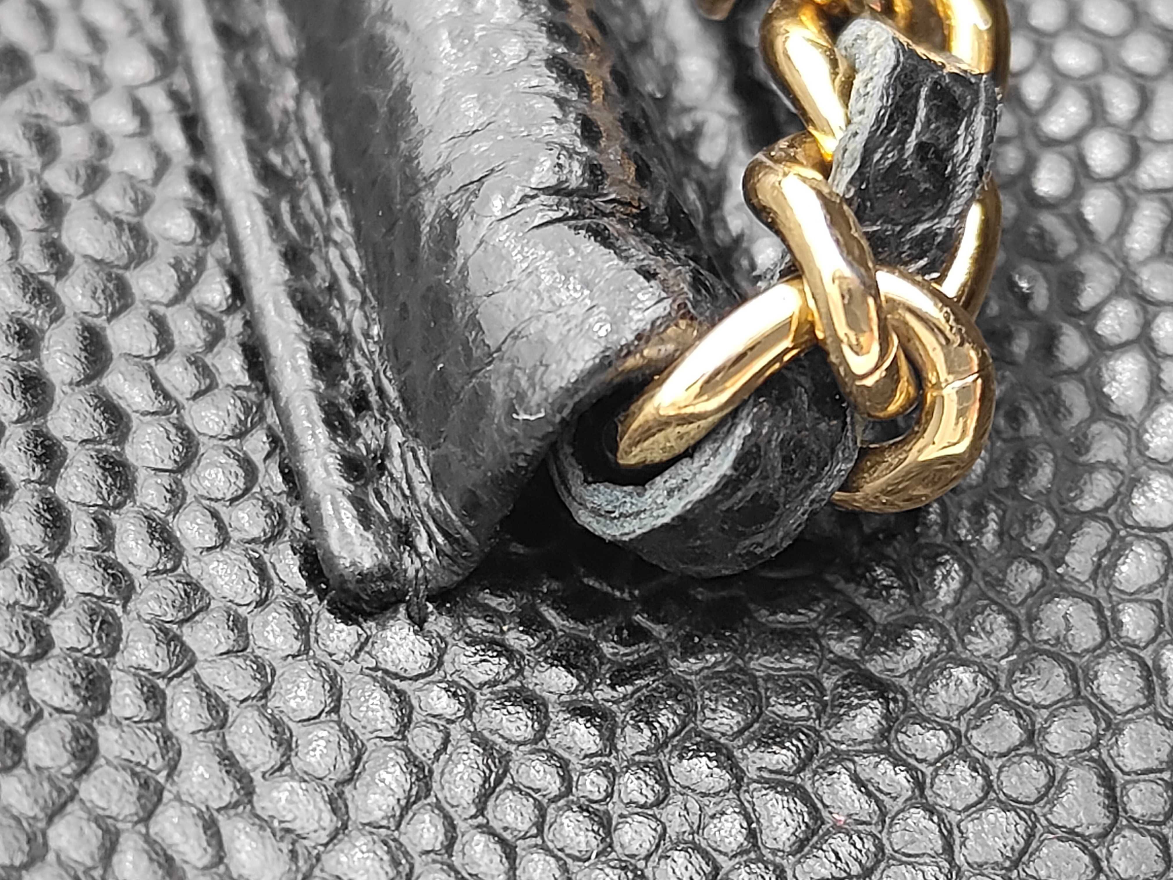 Chain Wallet Caviar Black GP Shoulder Bag — view 7