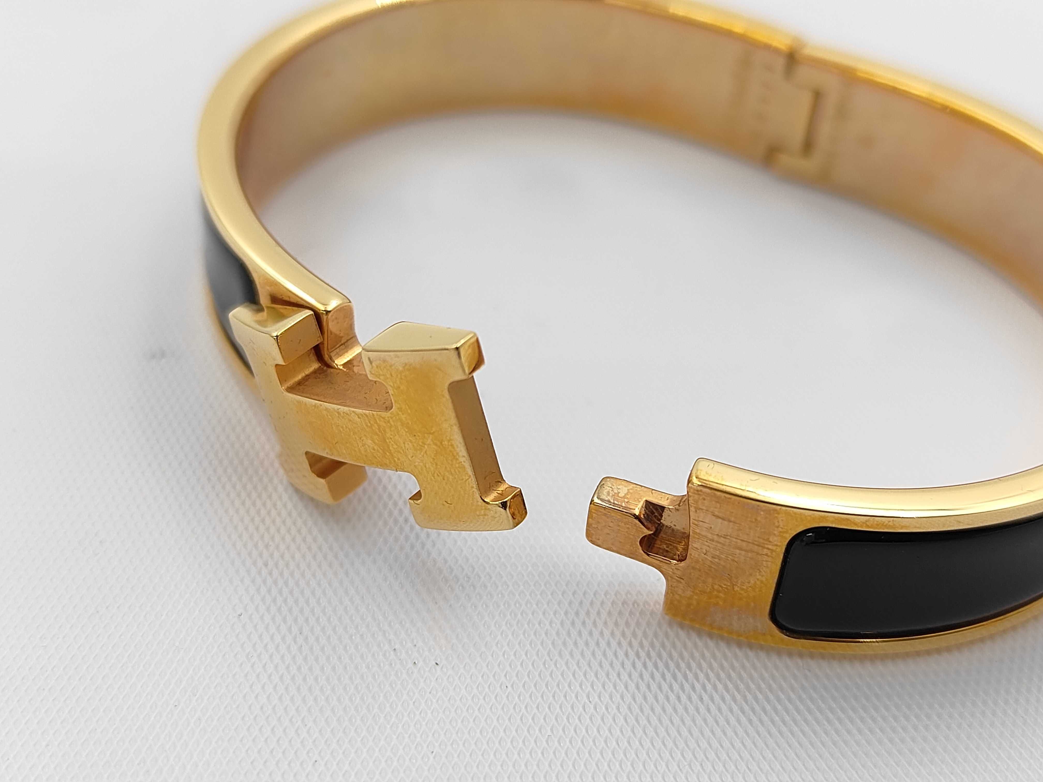 Black GP Hardware Click H Bracelet/Bangle — view 2