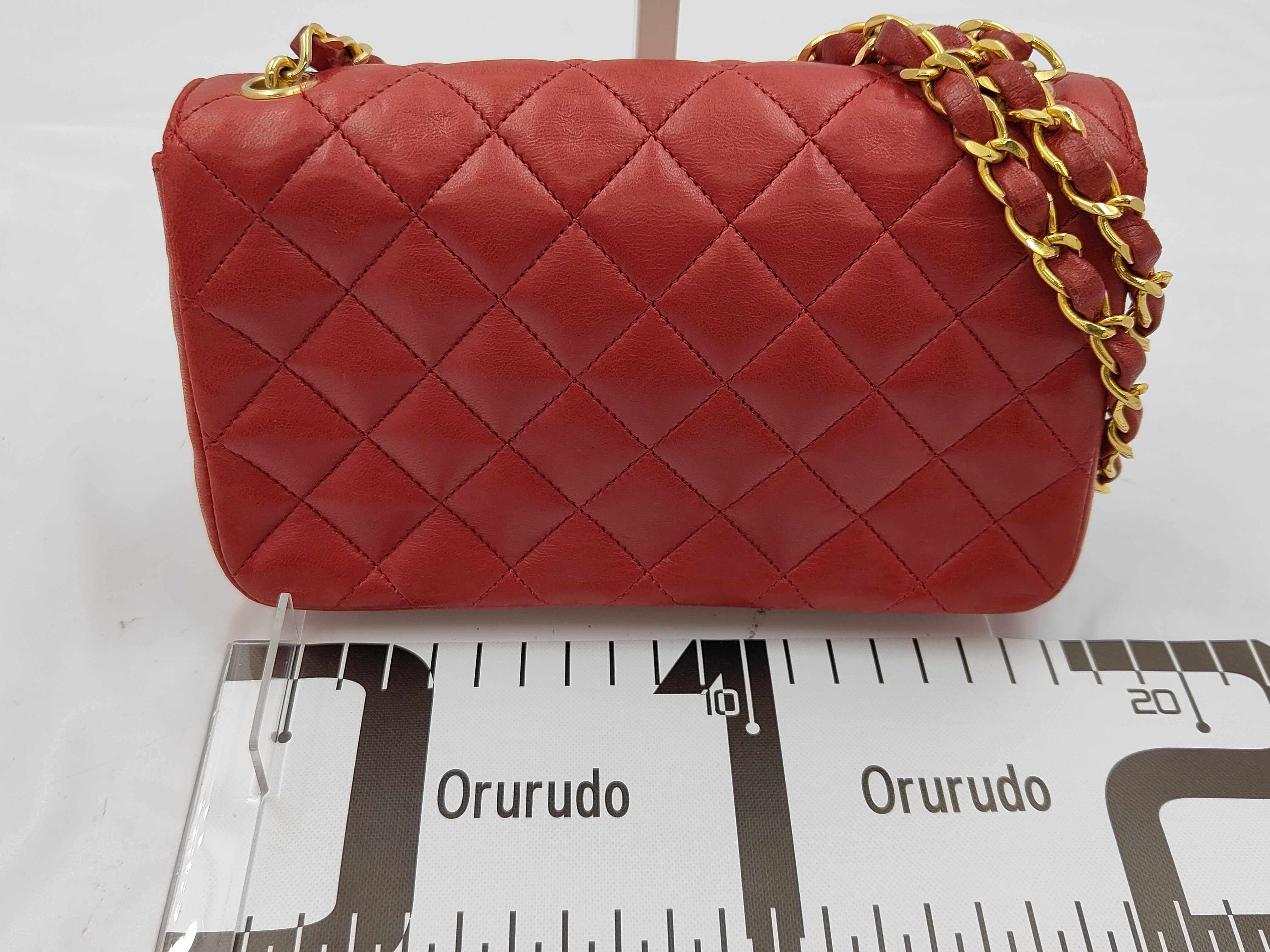 Mini Matelassé Red Shoulder Bag — view 2