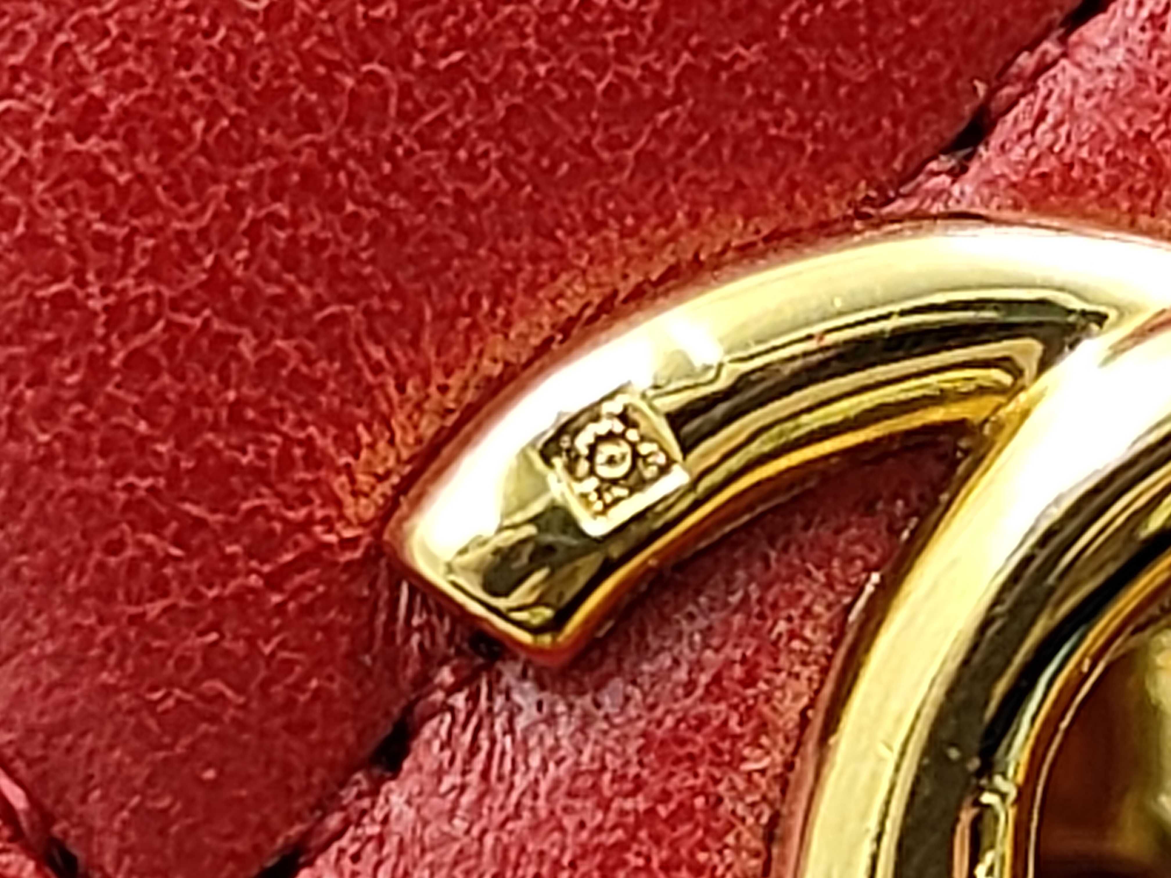 Mini Matelassé Red Shoulder Bag — view 11