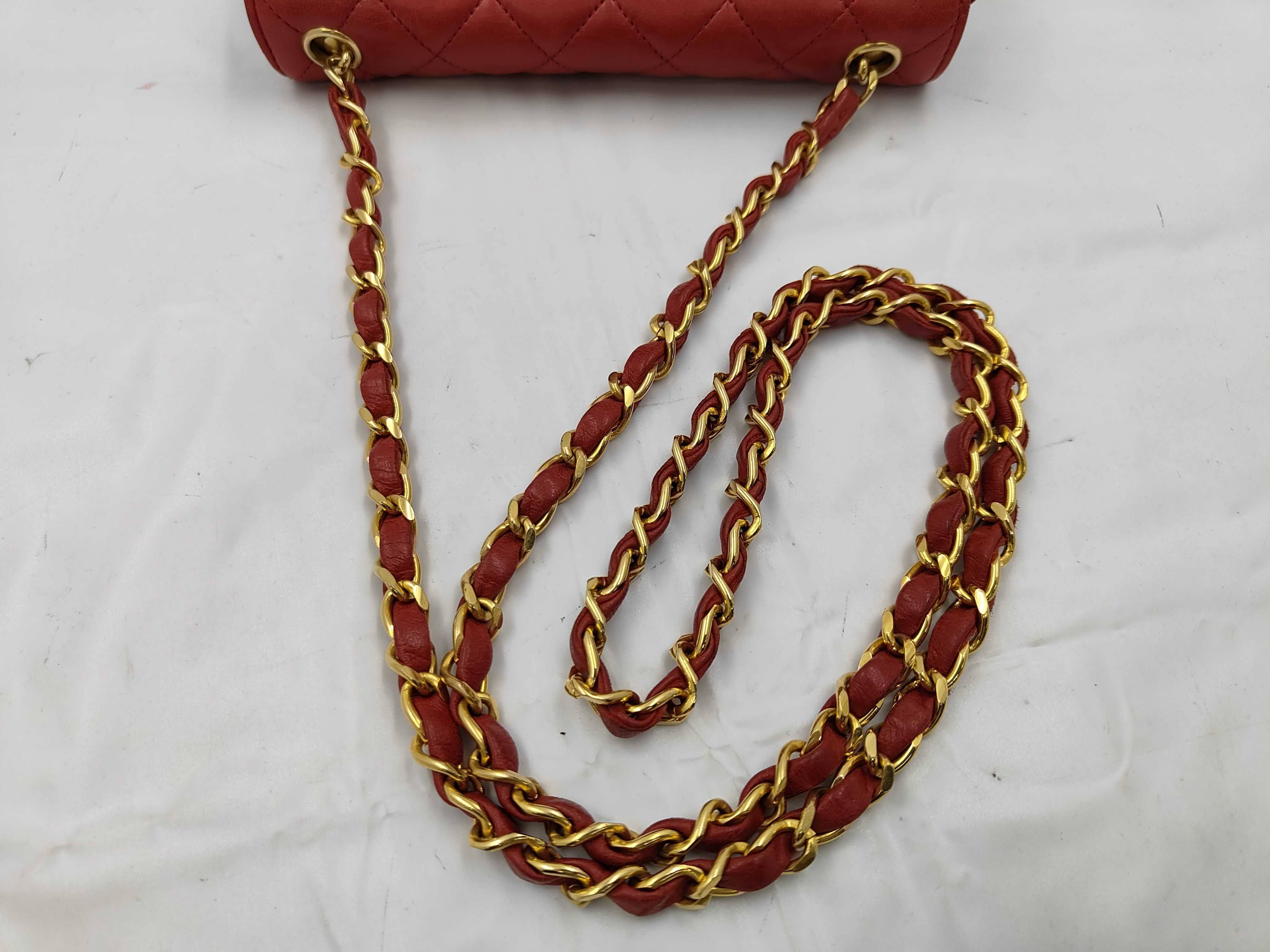 Mini Matelassé Red Shoulder Bag — view 3