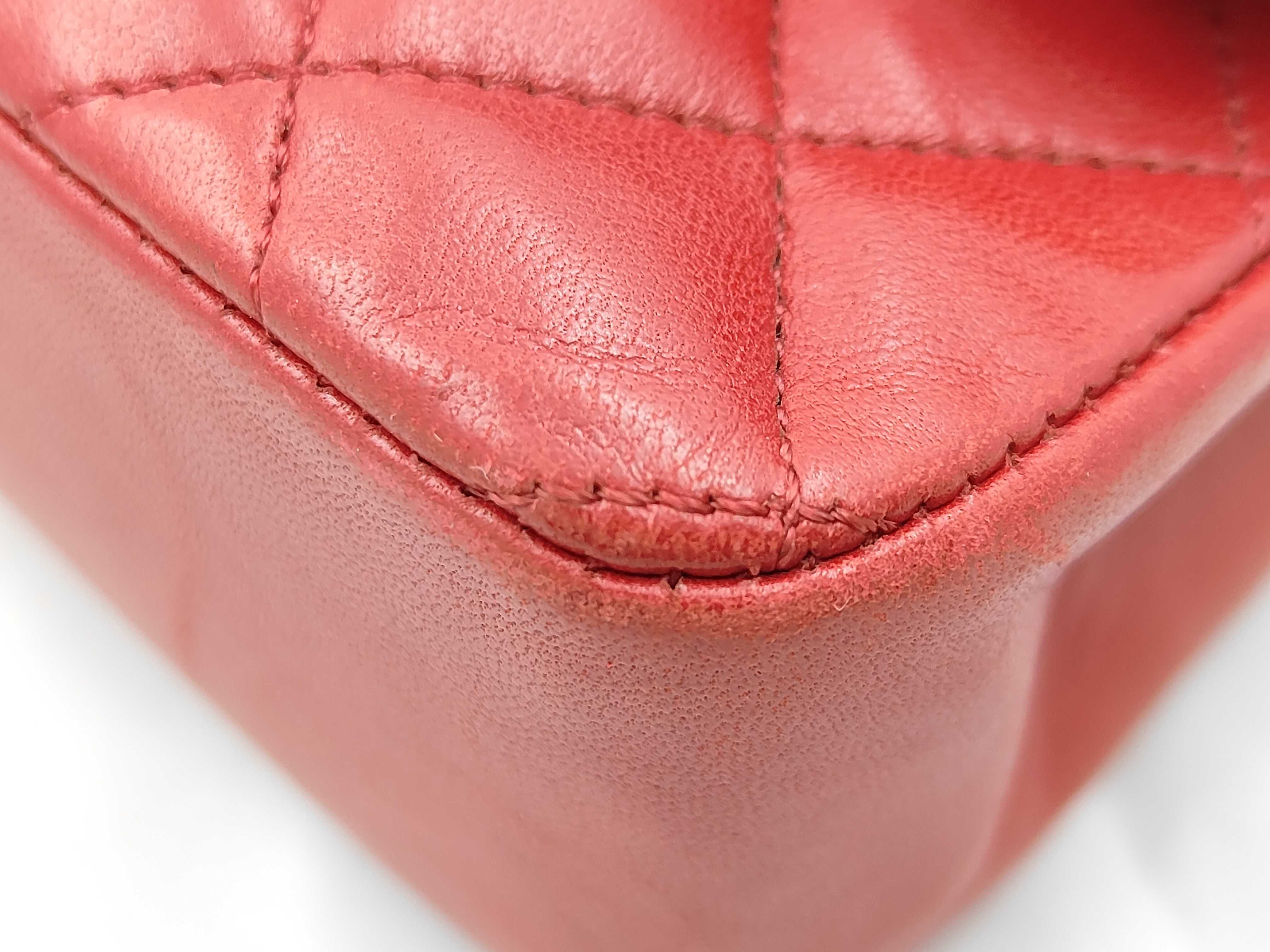 Mini Matelassé Red Shoulder Bag — view 5