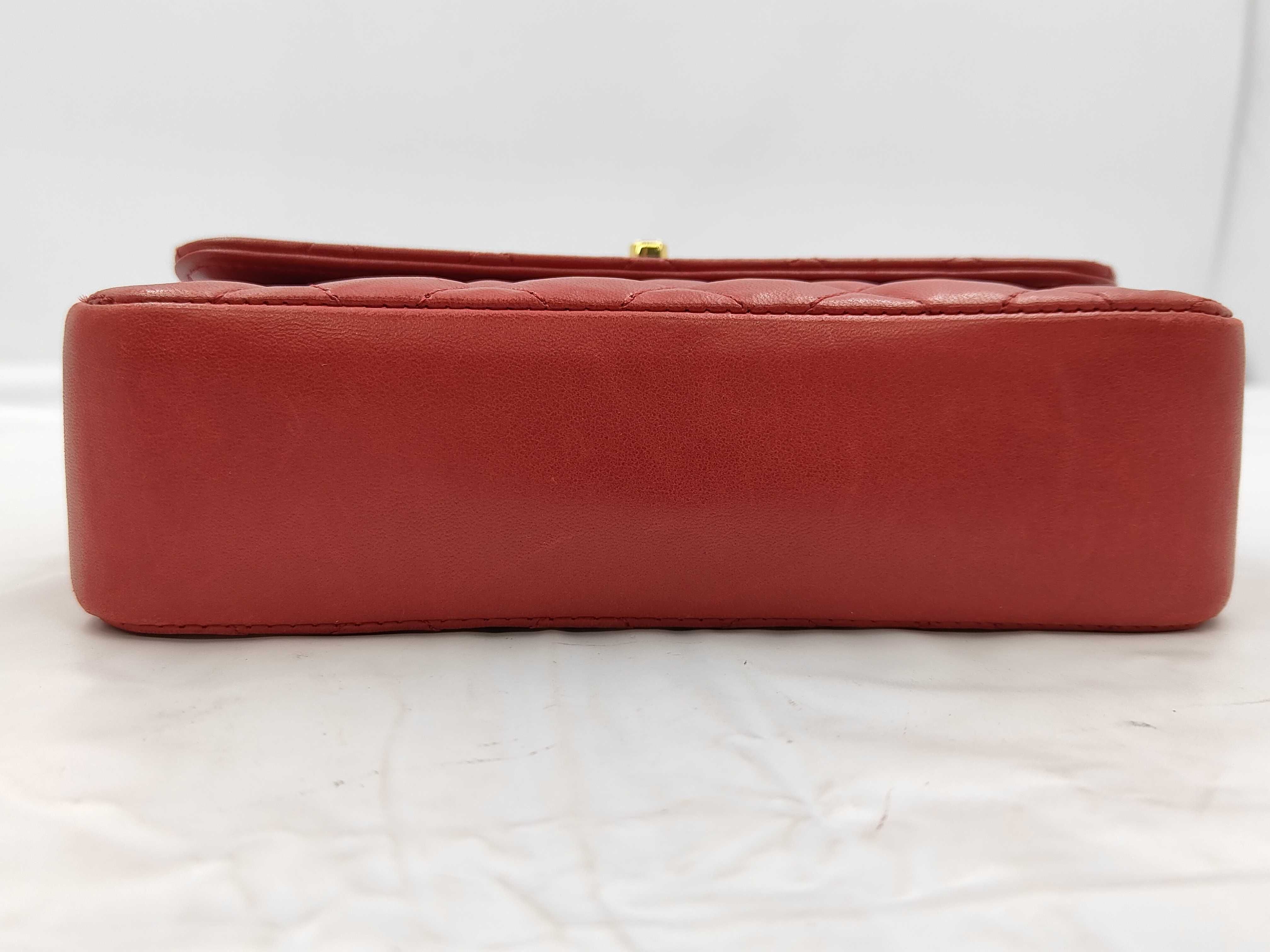 Mini Matelassé Red Shoulder Bag — view 6