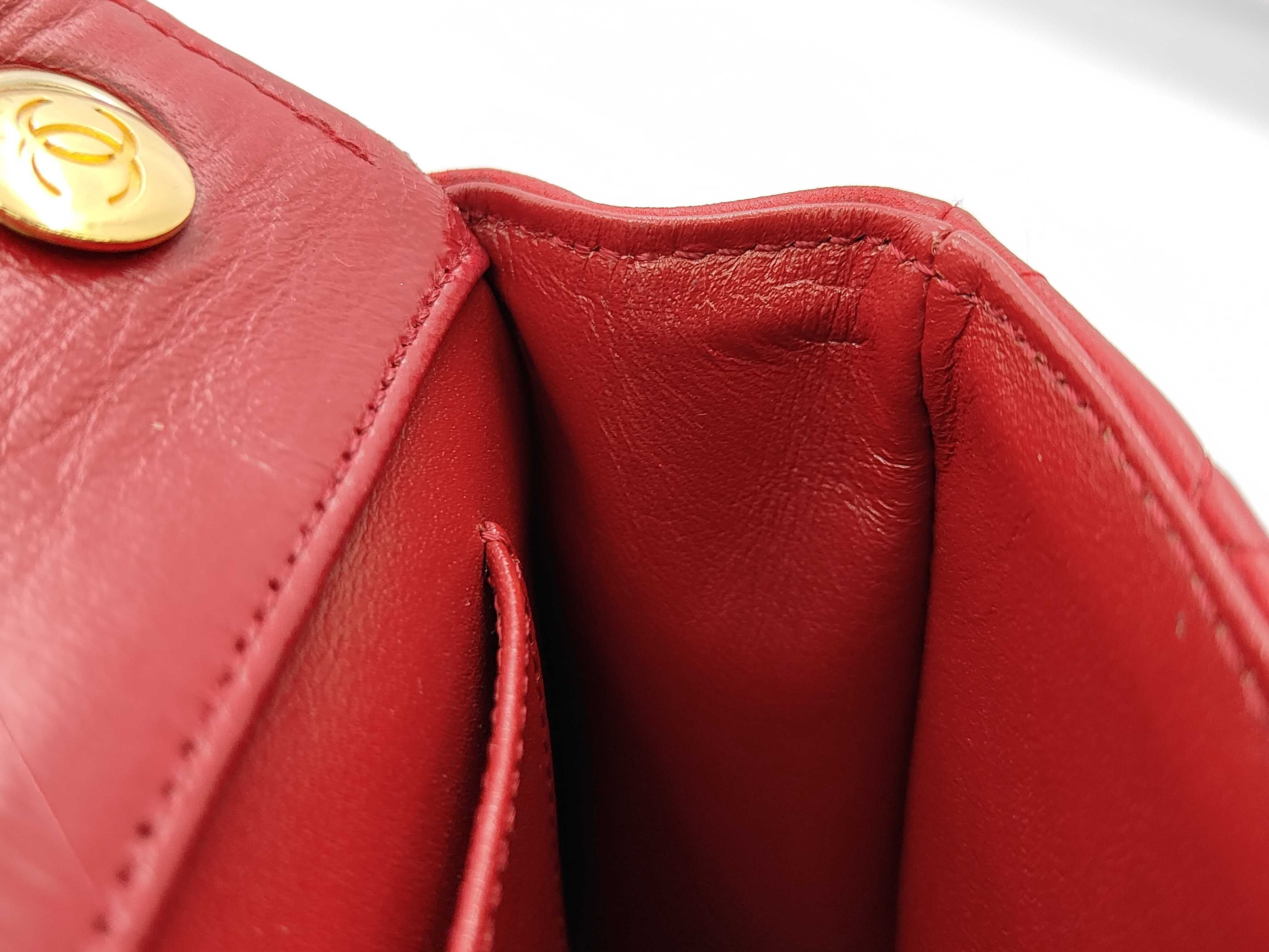 Mini Matelassé Red Shoulder Bag — view 8