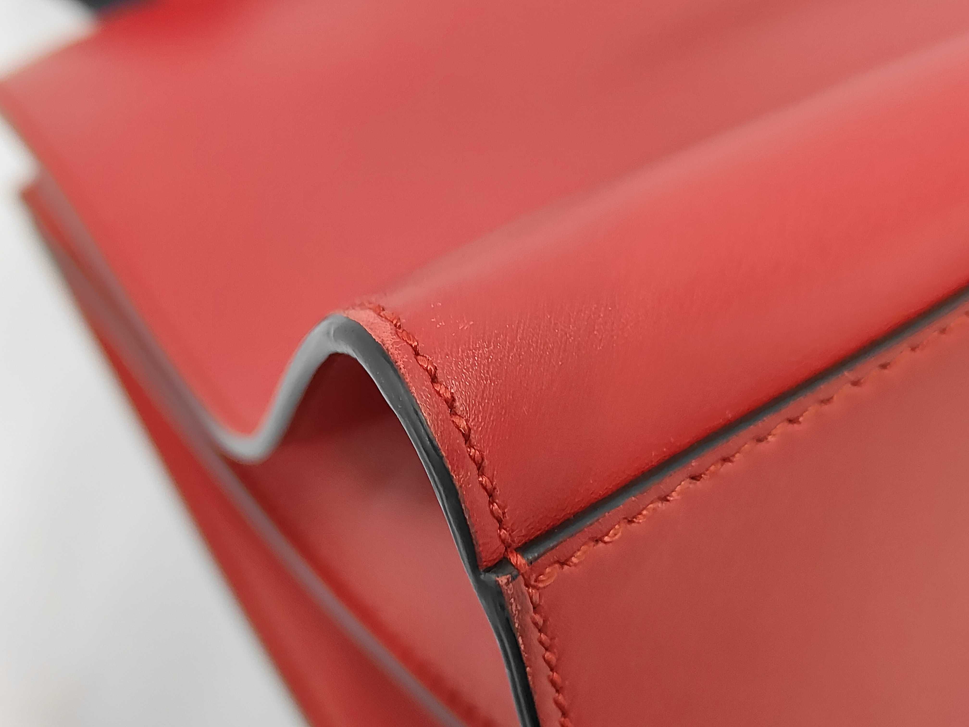 Web Nymphaea Bamboo Tote, Red Calfskin Leather, Gold Hardware Bag — view 4