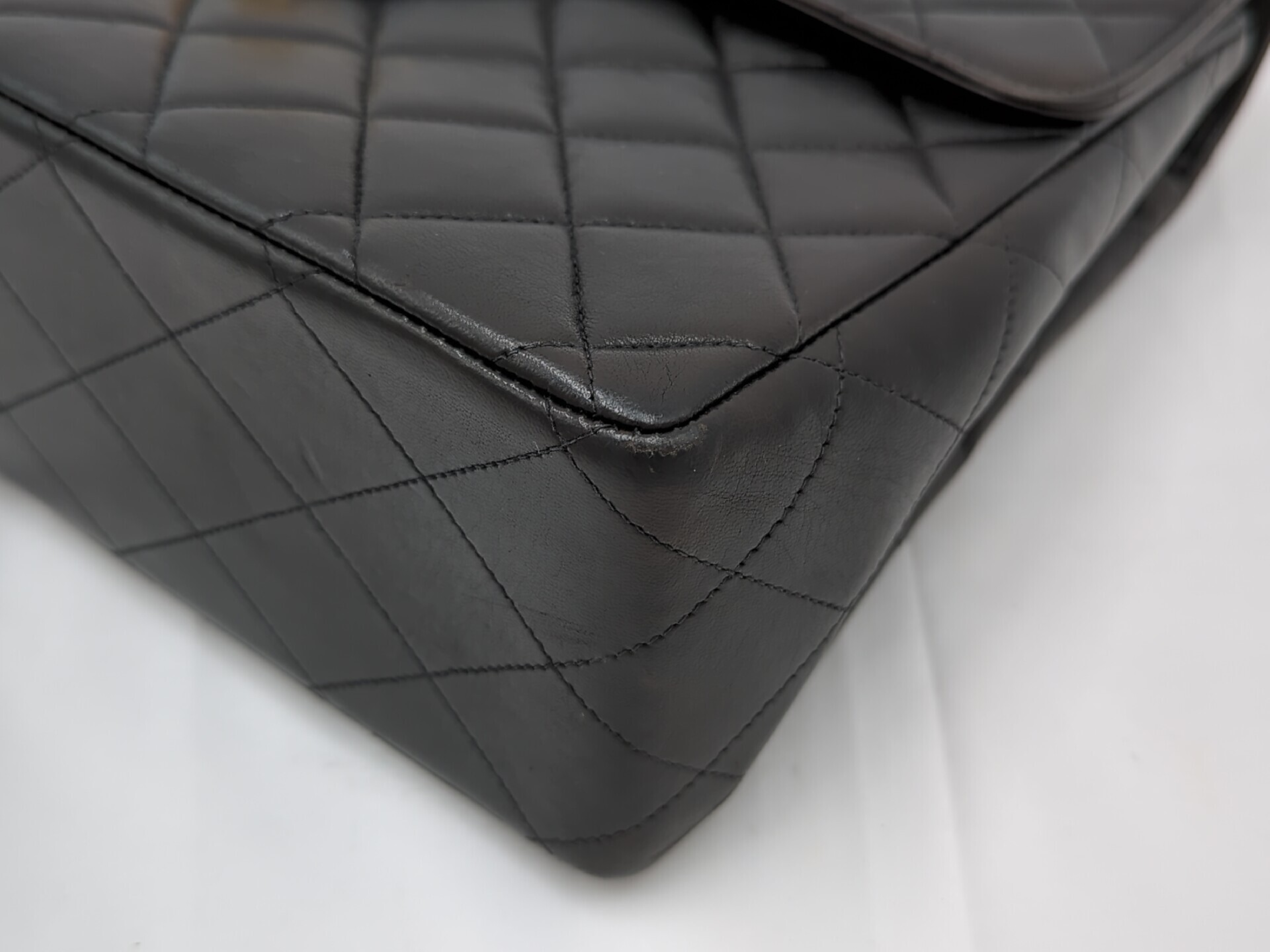 Lambskin Large Matelassé 30 Black with Gold Hardware, Series 4 Shoulder Bag — view 4