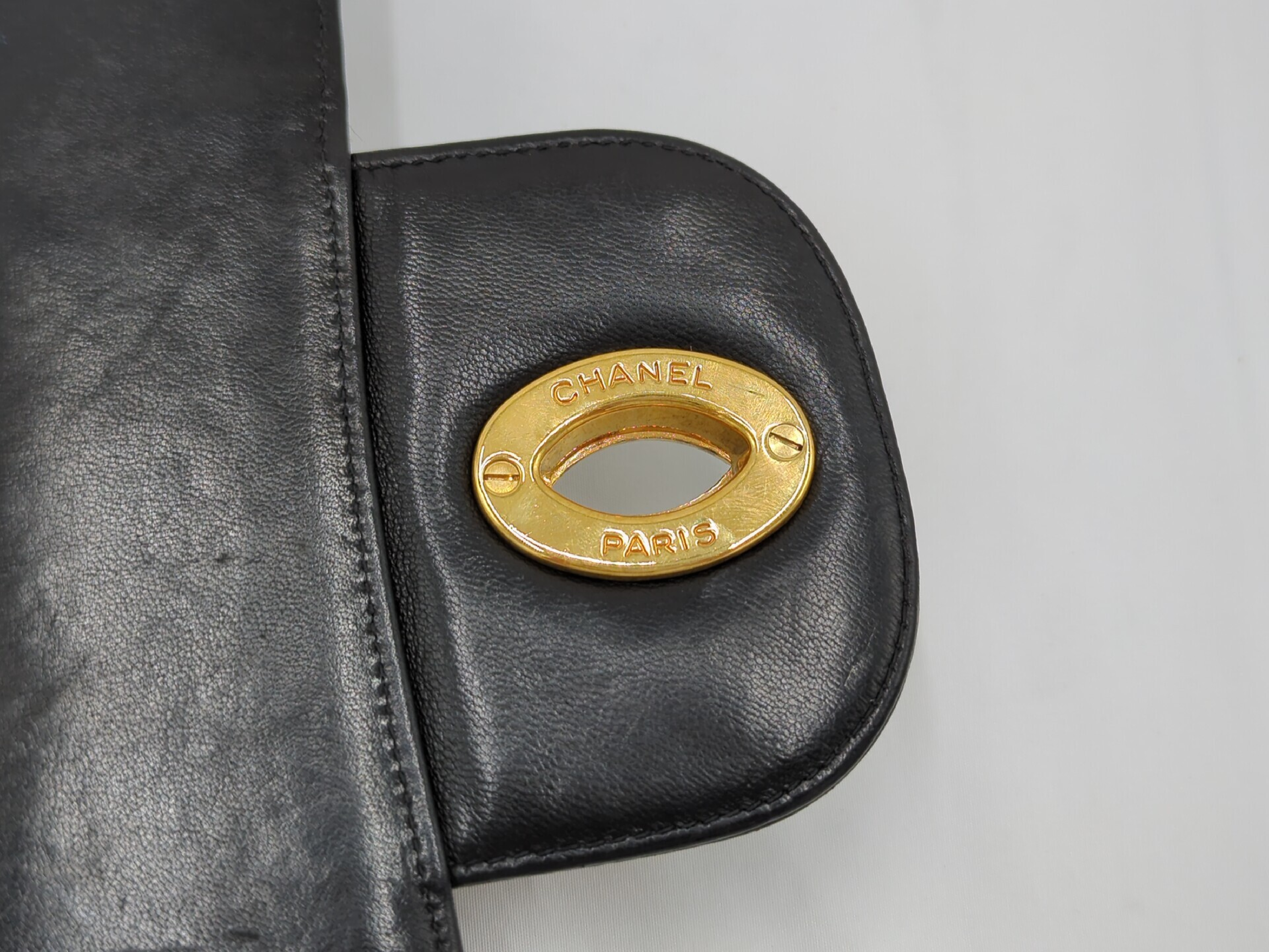 Lambskin Large Matelassé 30 Black with Gold Hardware, Series 4 Shoulder Bag — view 10