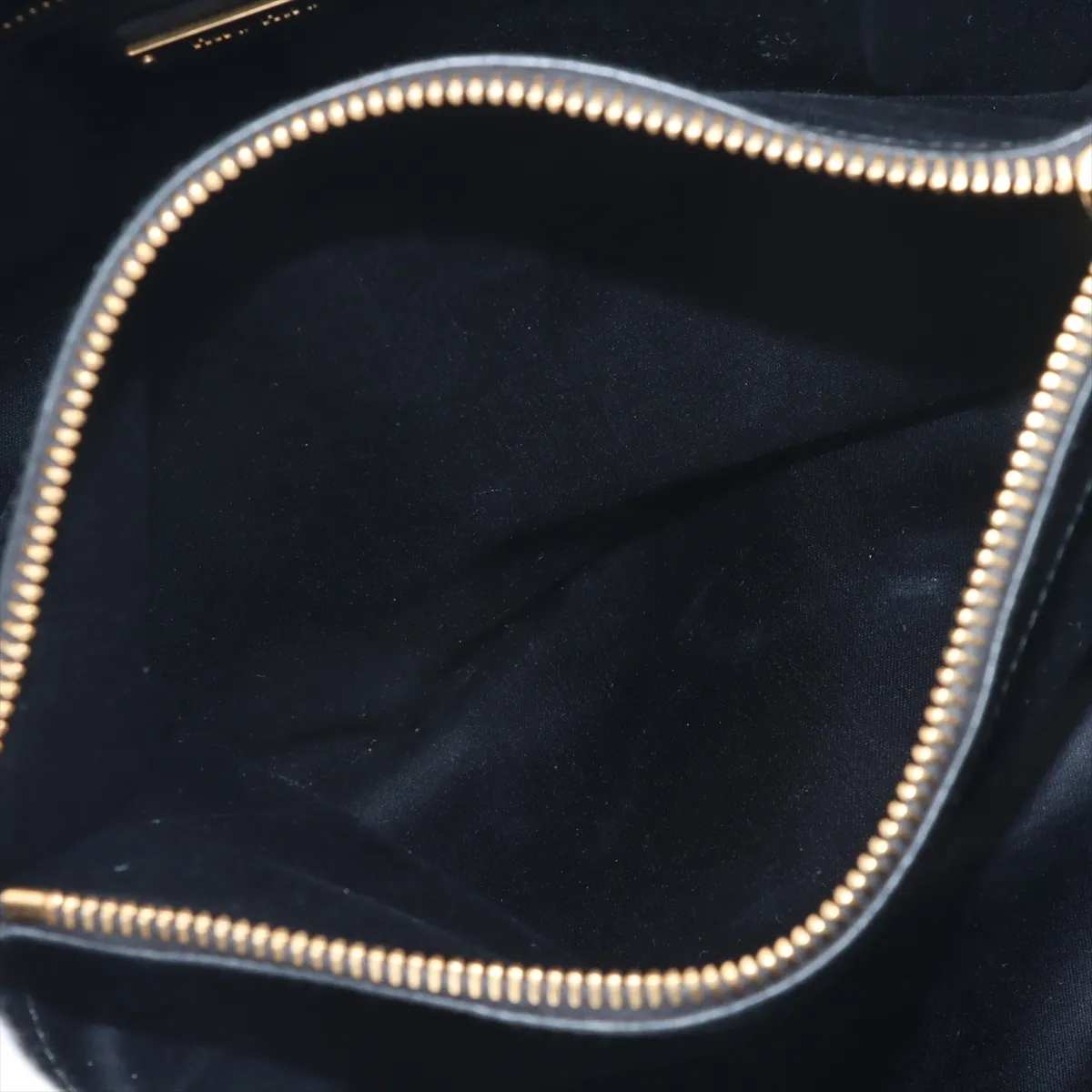 Matelassé Leather 2-Way Handbag, Black, 5BA144 — view 12