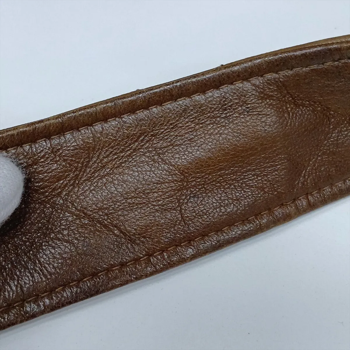 Matelassé Leather Shoulder Bag, Brown with Gold Hardware, 3001267, Series 3 — view 14