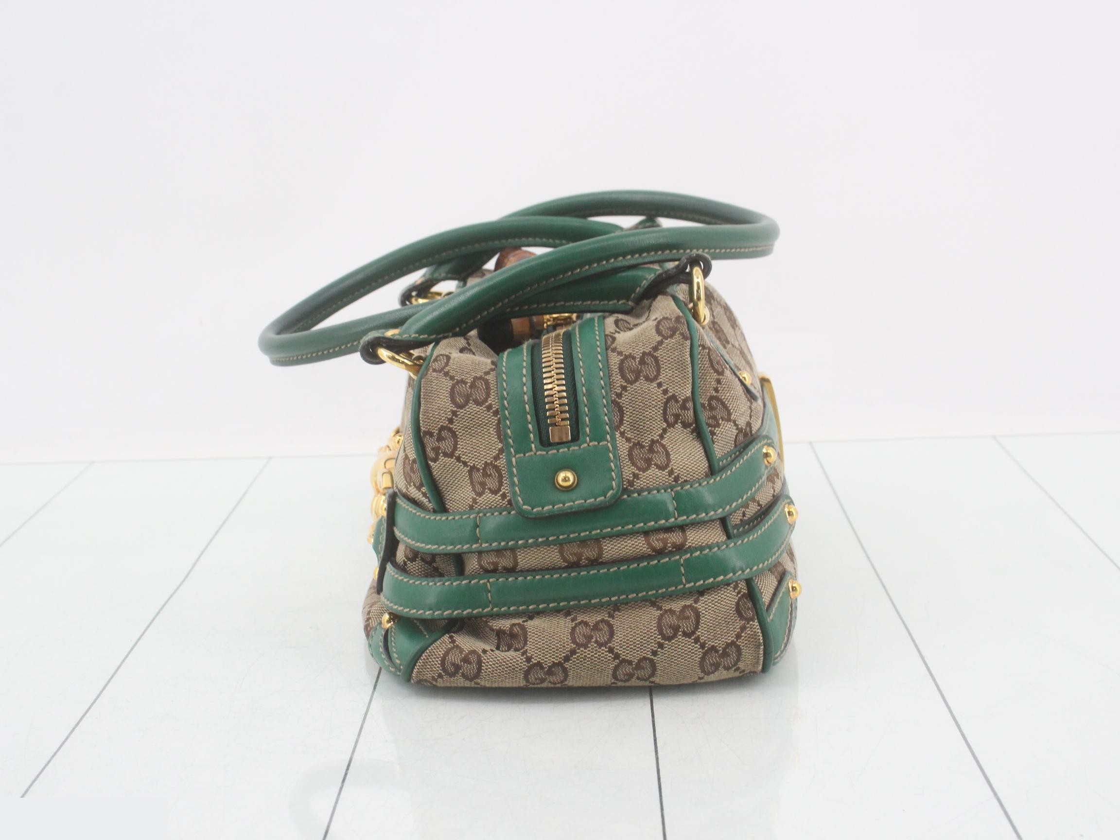 GG Canvas Bamboo Leather Semi-Shoulder Bag — view 3