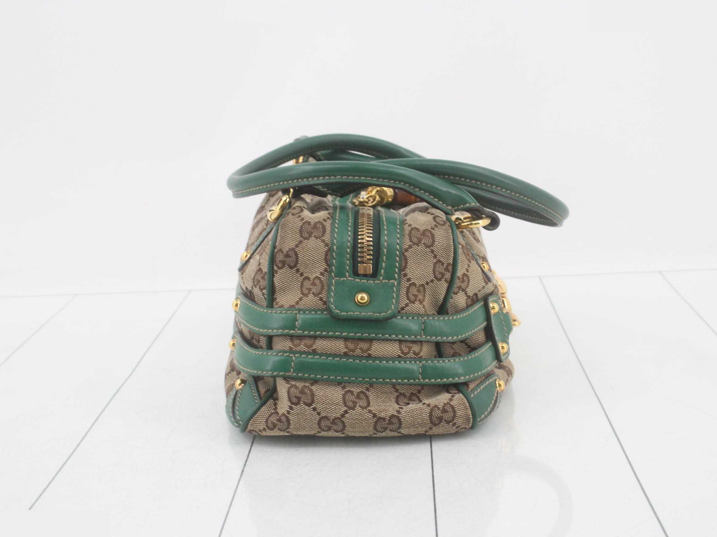 GG Canvas Bamboo Leather Semi-Shoulder Bag — view 4