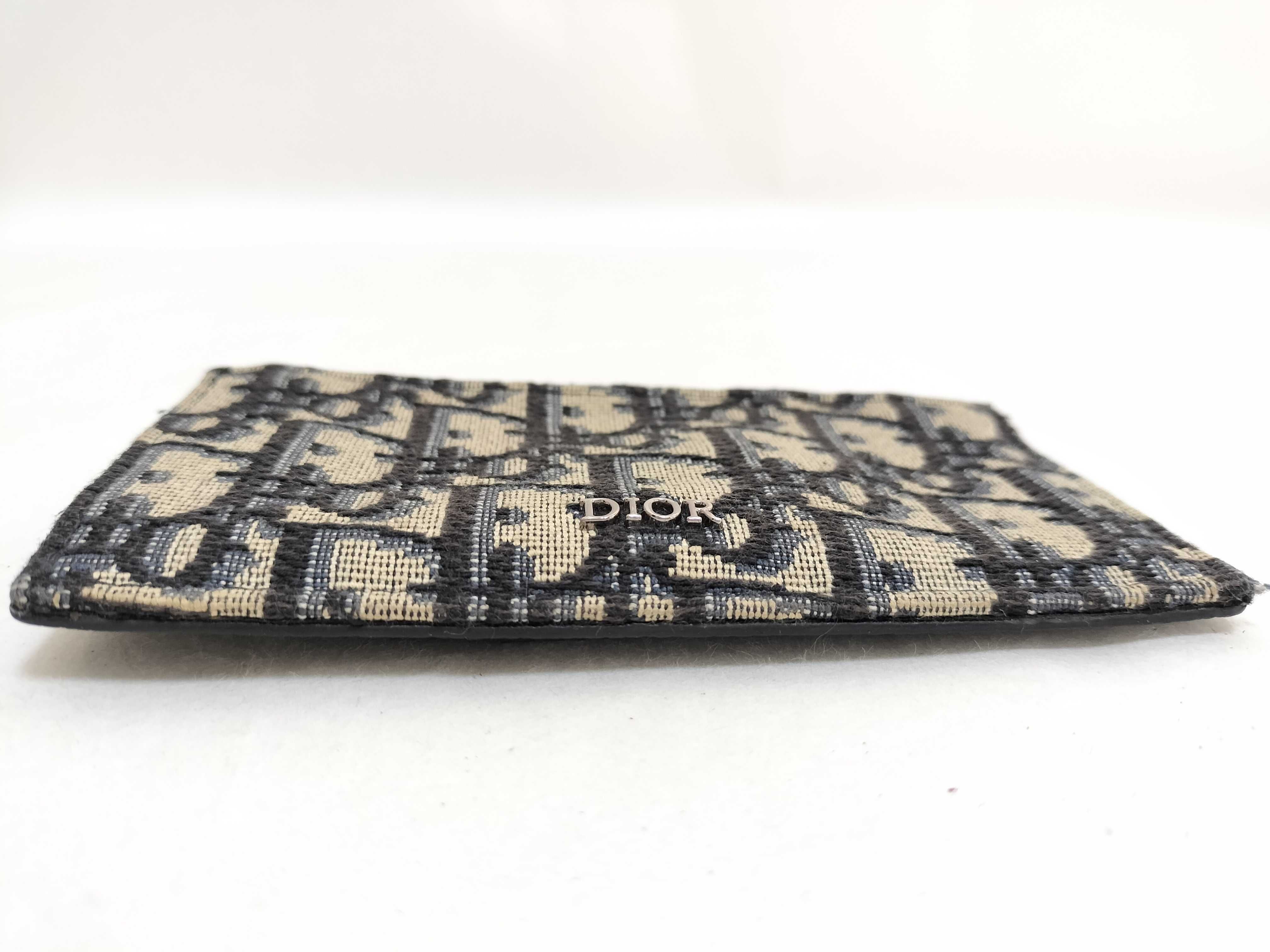 Trotter Dior Oblique Fragment Zip Pouch 12-BO-0271 Coin Case — view 3