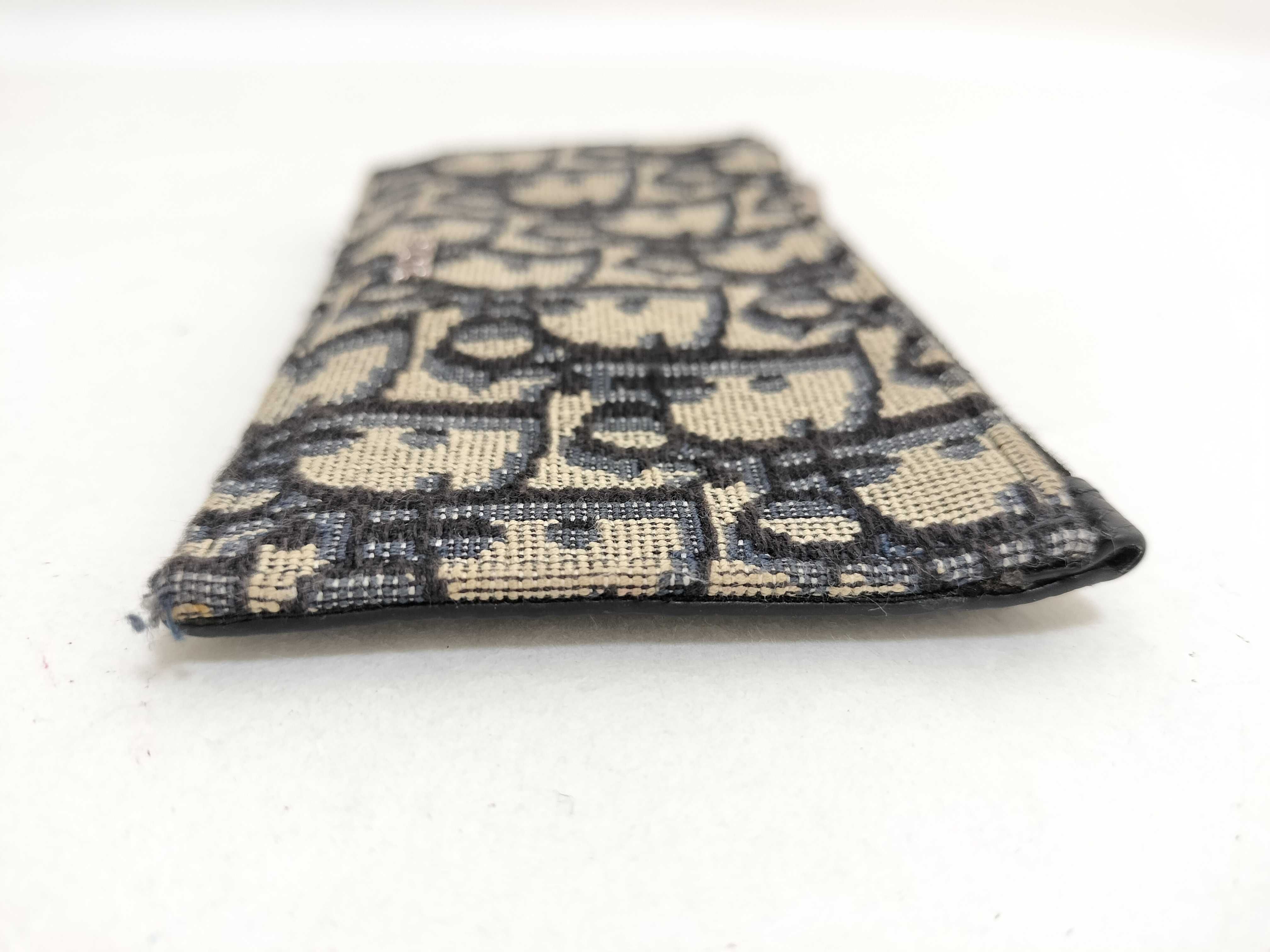 Trotter Dior Oblique Fragment Zip Pouch 12-BO-0271 Coin Case — view 5