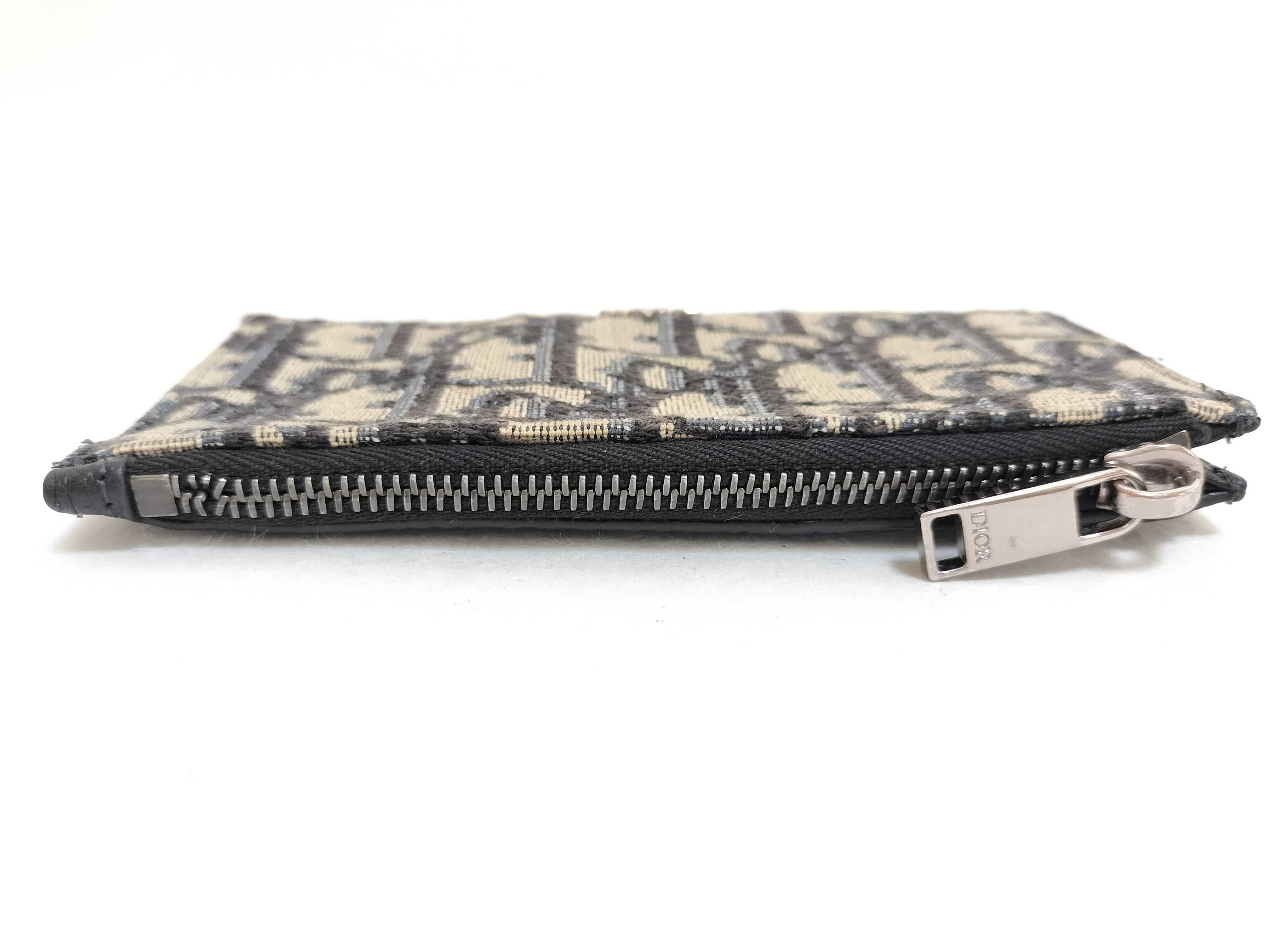 Trotter Dior Oblique Fragment Zip Pouch 12-BO-0271 Coin Case — view 6