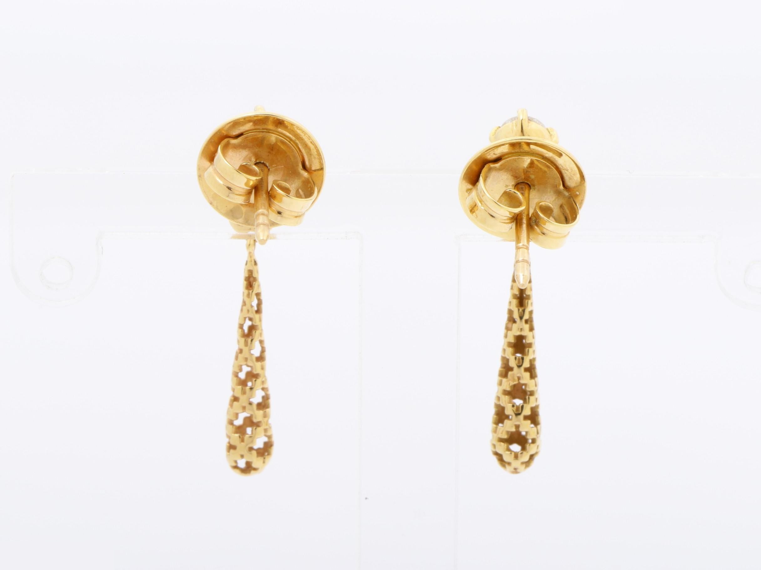 Au750PG Diamond Diamantissima Earrings, Box Included, 2.4g — view 4