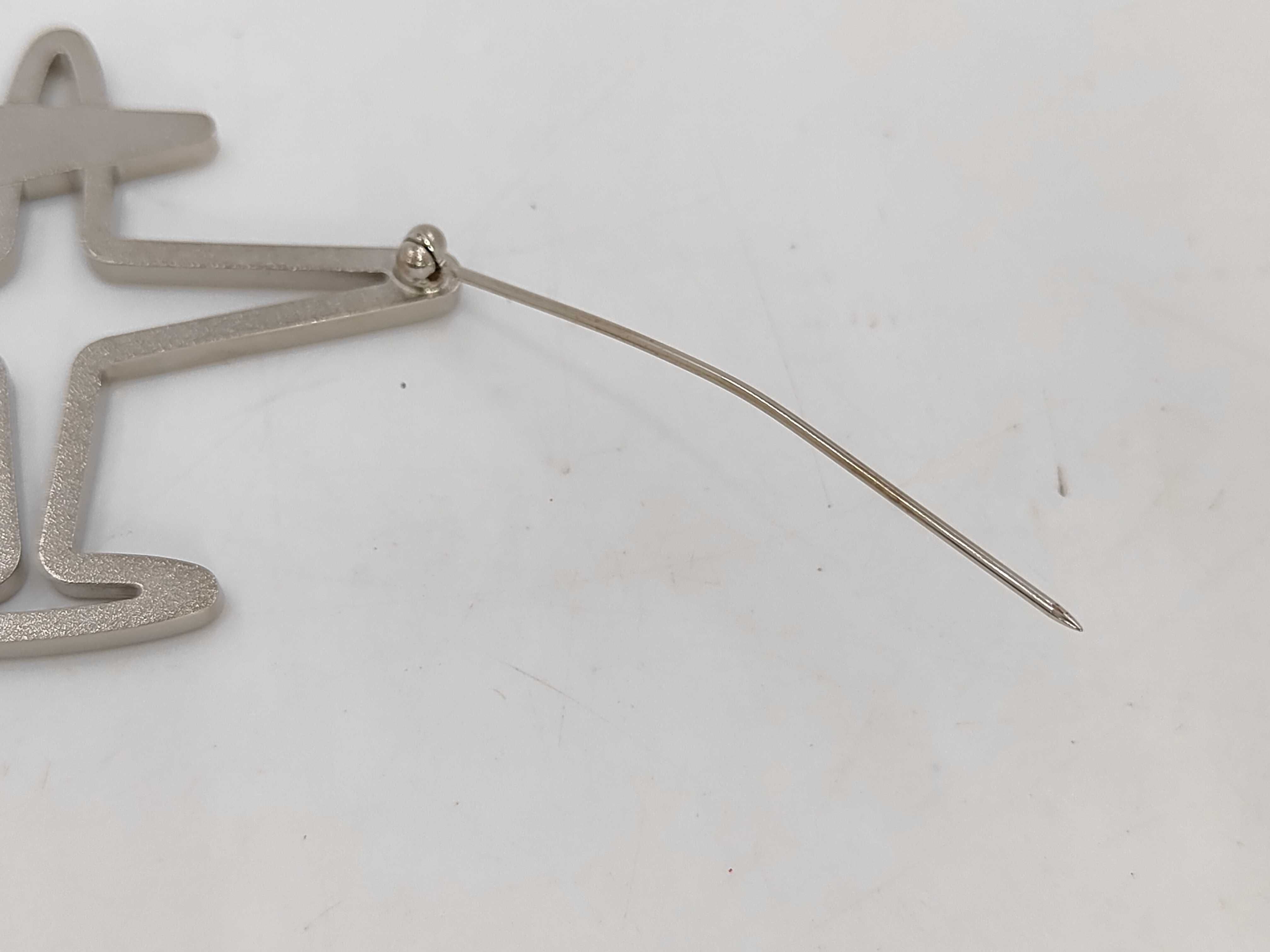 Silver Hardware Airplane Brooch 16S — view 4