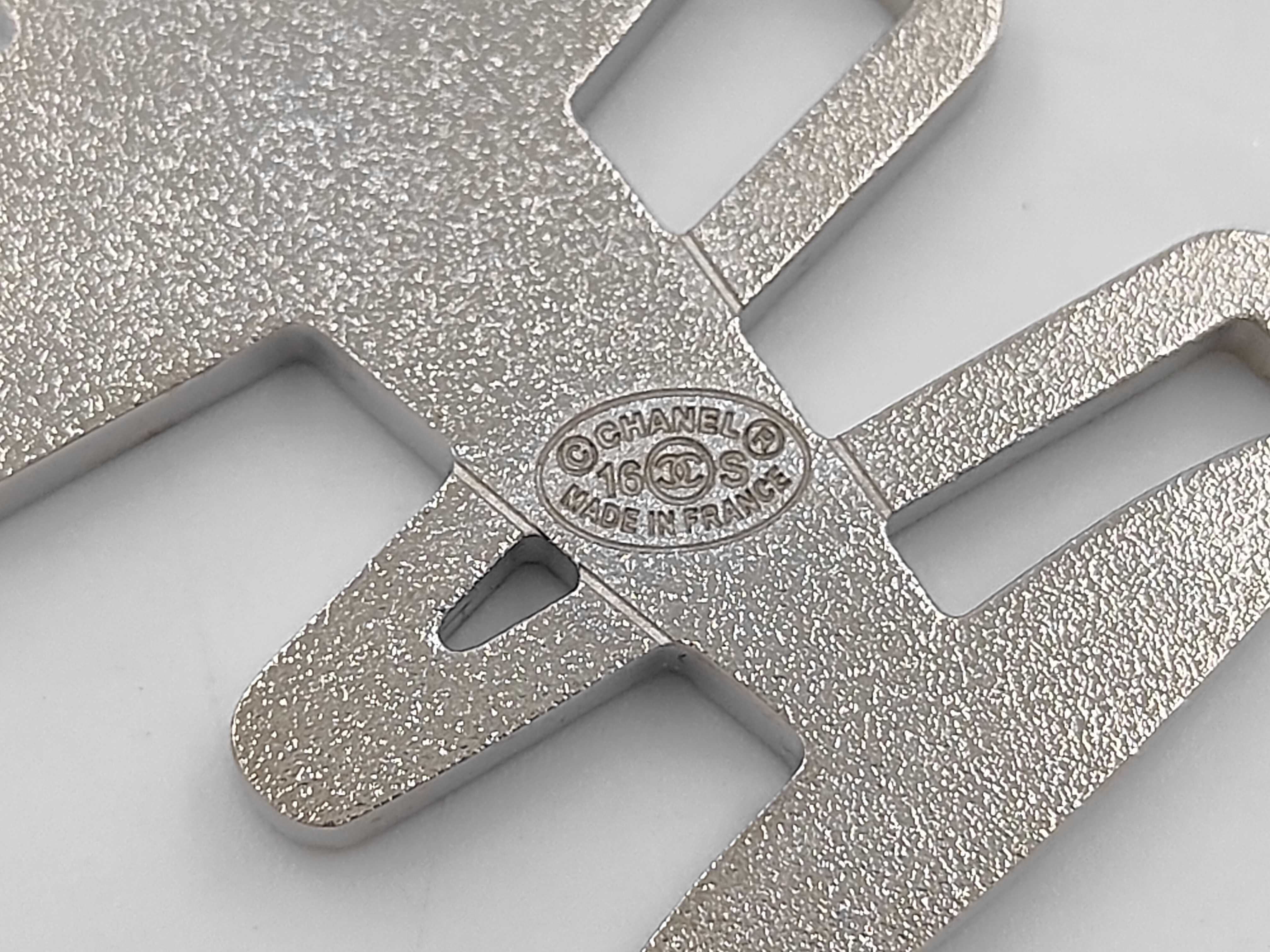 Silver Hardware Airplane Brooch 16S — view 5