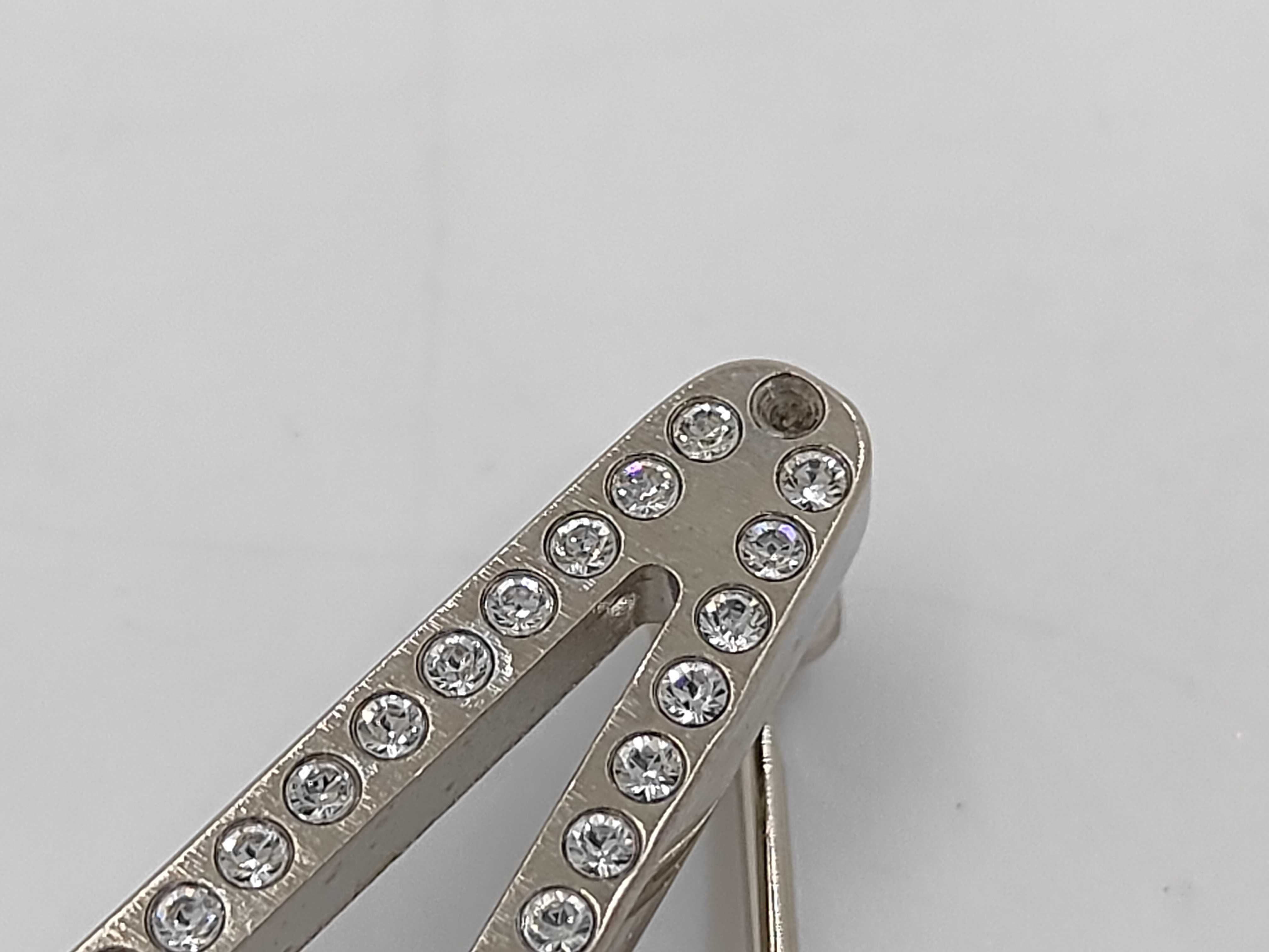 Silver Hardware Airplane Brooch 16S — view 6