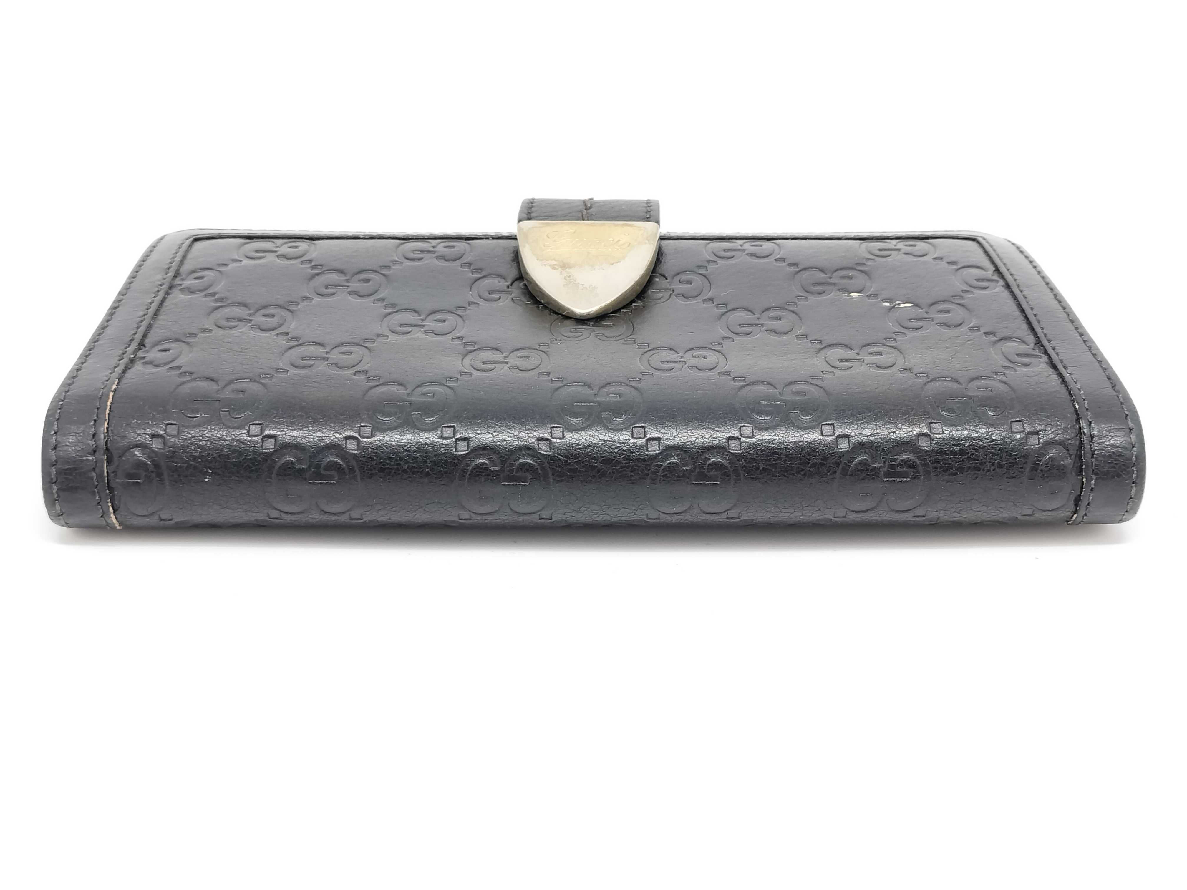 Guccissima Leather Double Snap Long Wallet — view 4