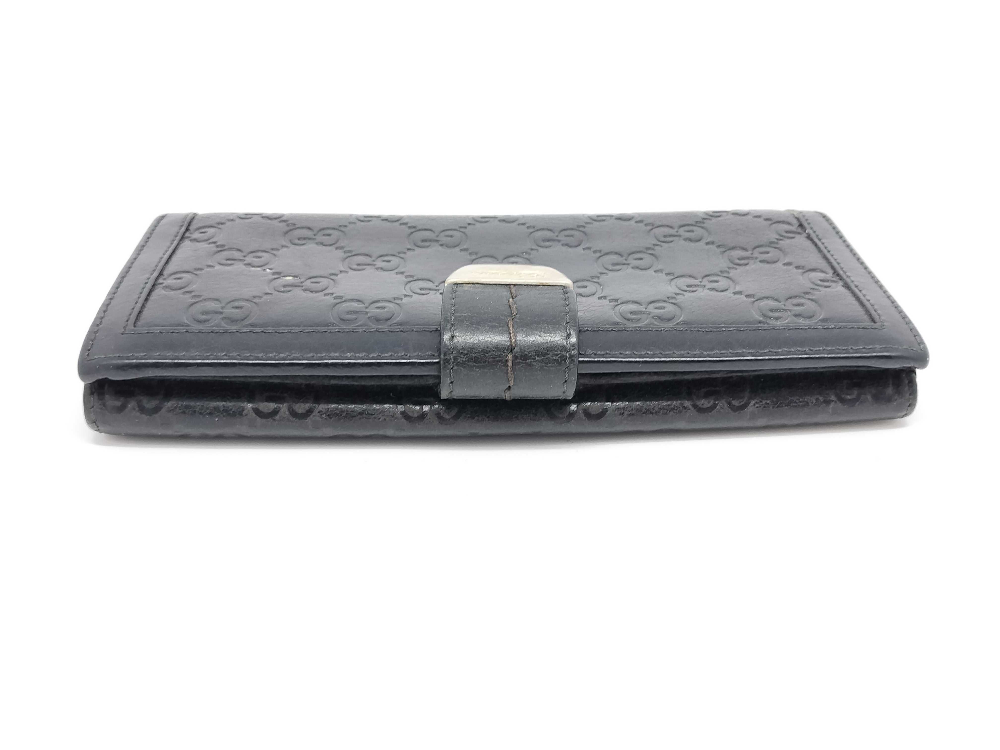 Guccissima Leather Double Snap Long Wallet — view 6