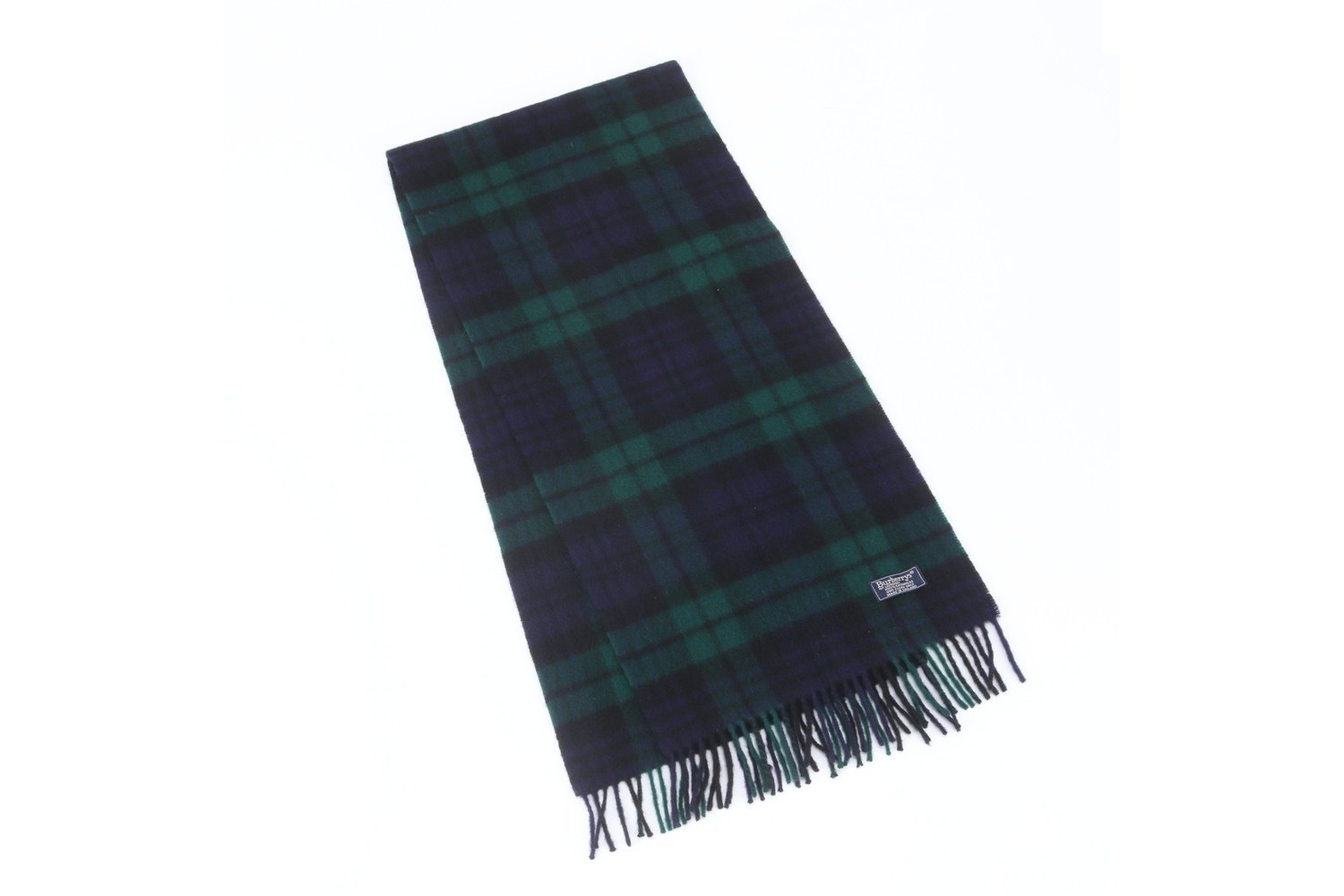 Tag attached, 100% cashmere, Nova Check pattern scarf.