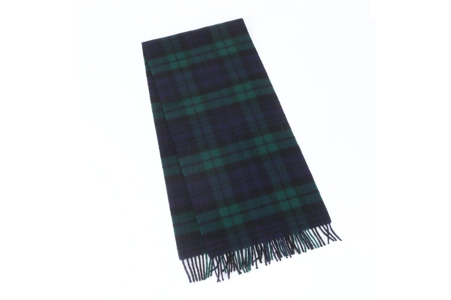 Tag attached, 100% cashmere, Nova Check pattern scarf. — view 2