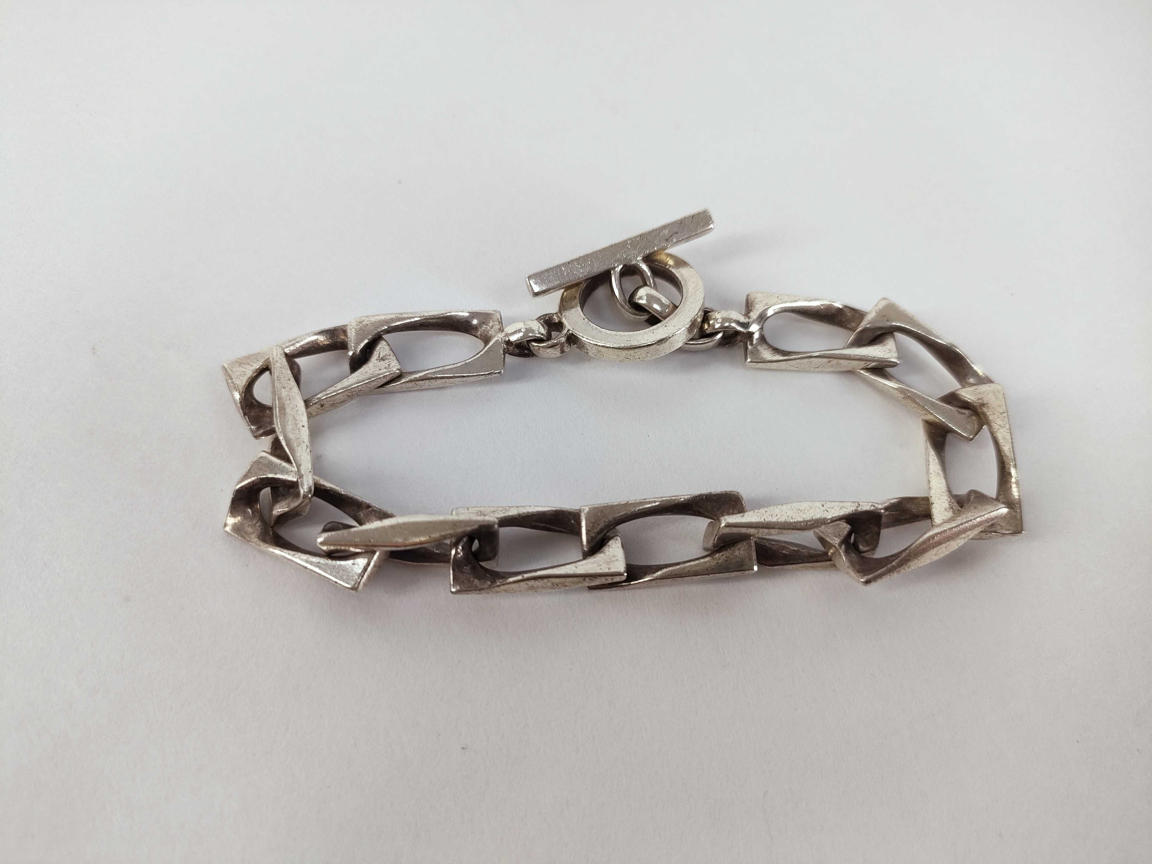 accessories, Gucci Figaro chain bracelet, vintage sterling silver 924 bracelet/bangle. — view 2