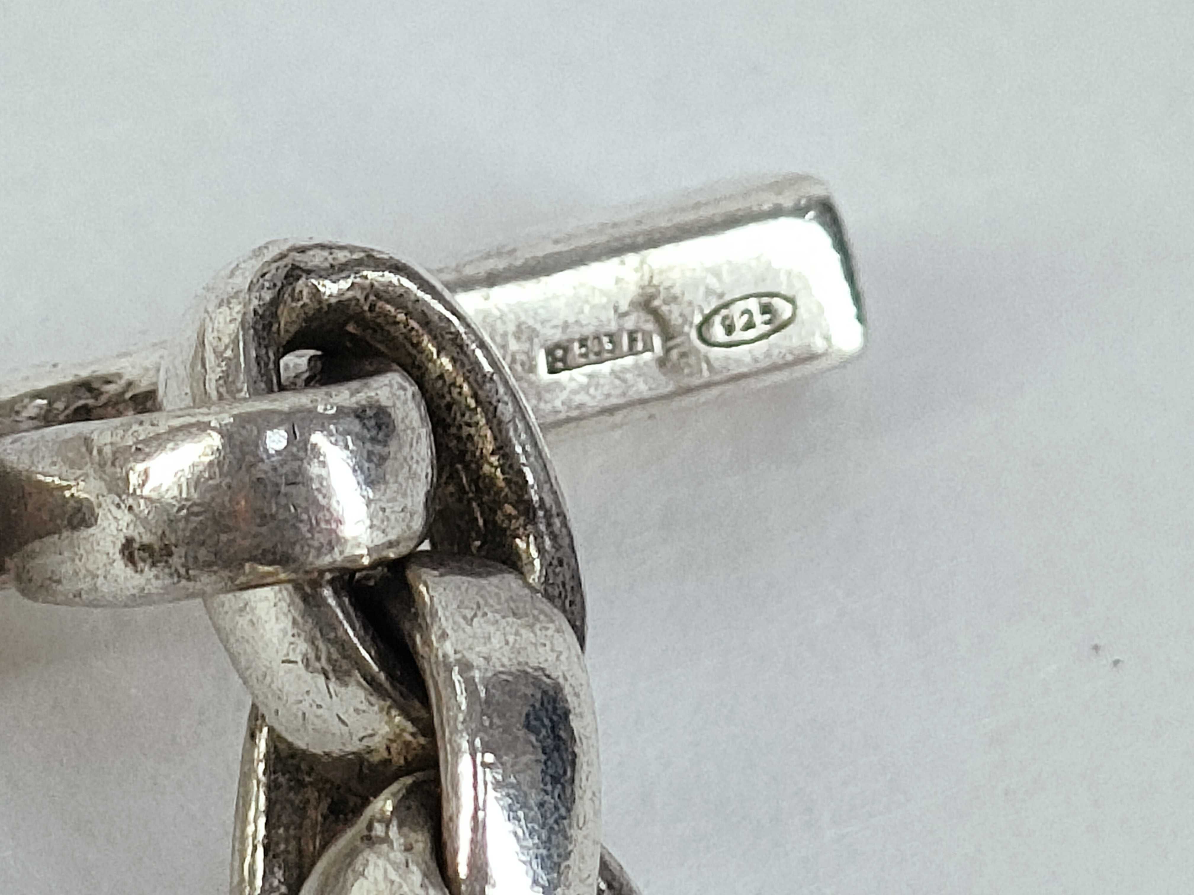 accessories, Gucci Figaro chain bracelet, vintage sterling silver 924 bracelet/bangle. — view 5
