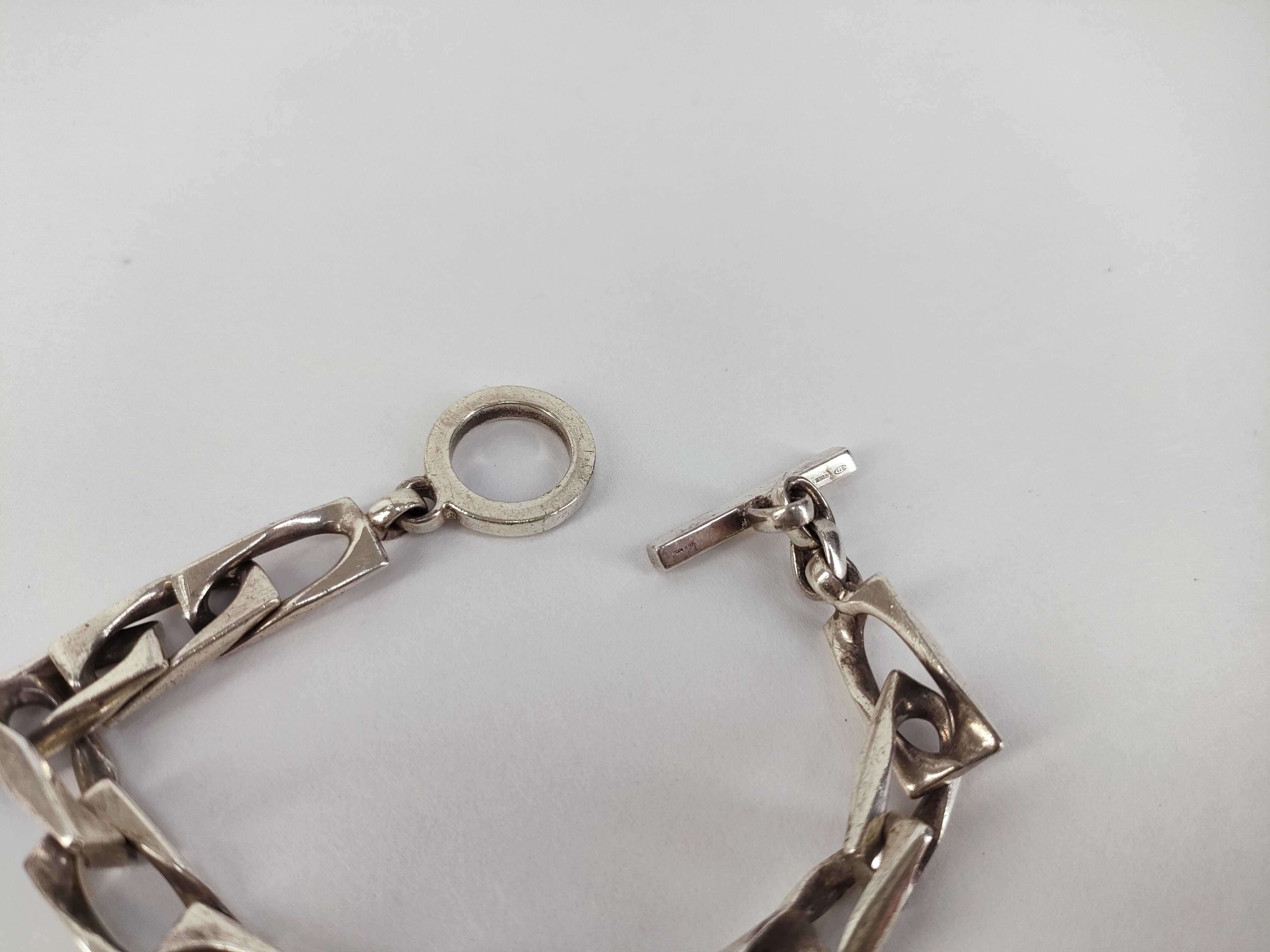 accessories, Gucci Figaro chain bracelet, vintage sterling silver 924 bracelet/bangle. — view 6