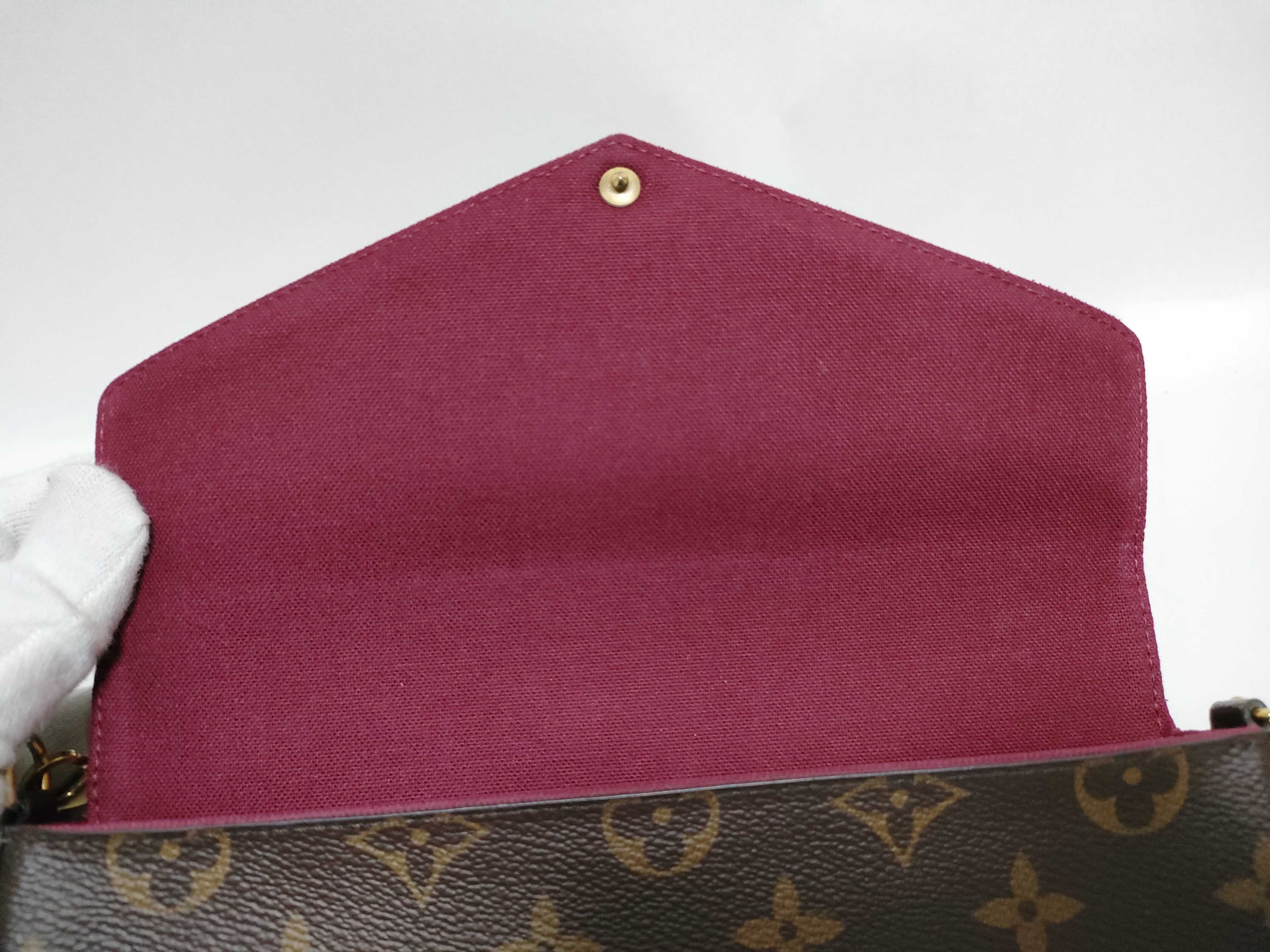 Monogram Louis Vuitton Felicie Shoulder Bag Monogram Shoulder Bag — view 8