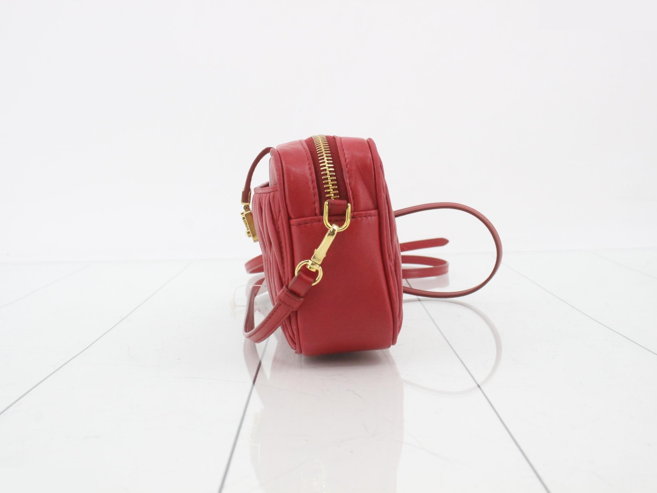 Matelassé Leather Shoulder Bag — view 3