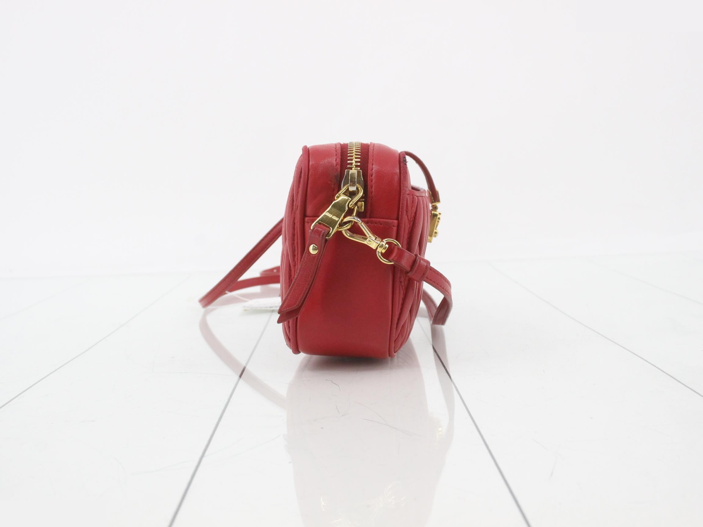Matelassé Leather Shoulder Bag — view 4